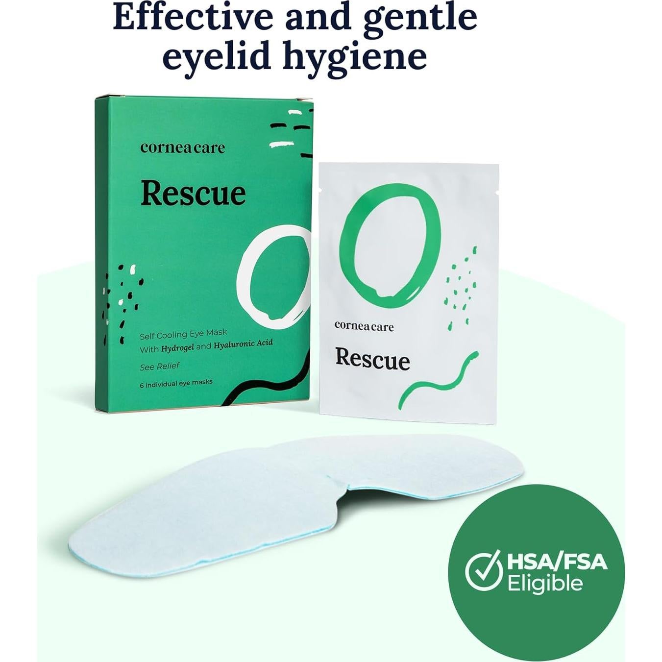 Compresas Frías para Ojos Rescate - 6 Unidades Hidrogel