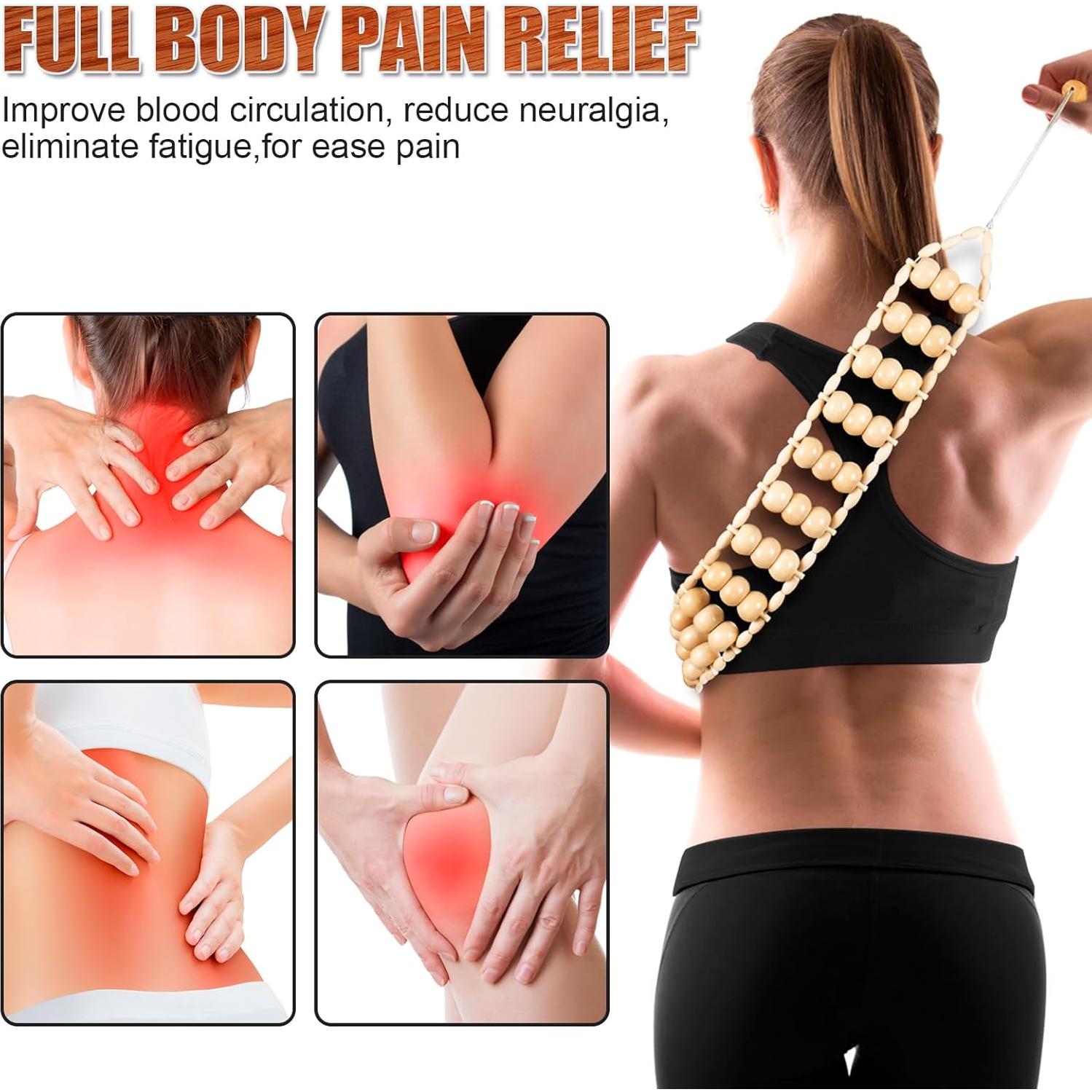 Masajeador de Espalda KintKita de Madera Natural 63 cm