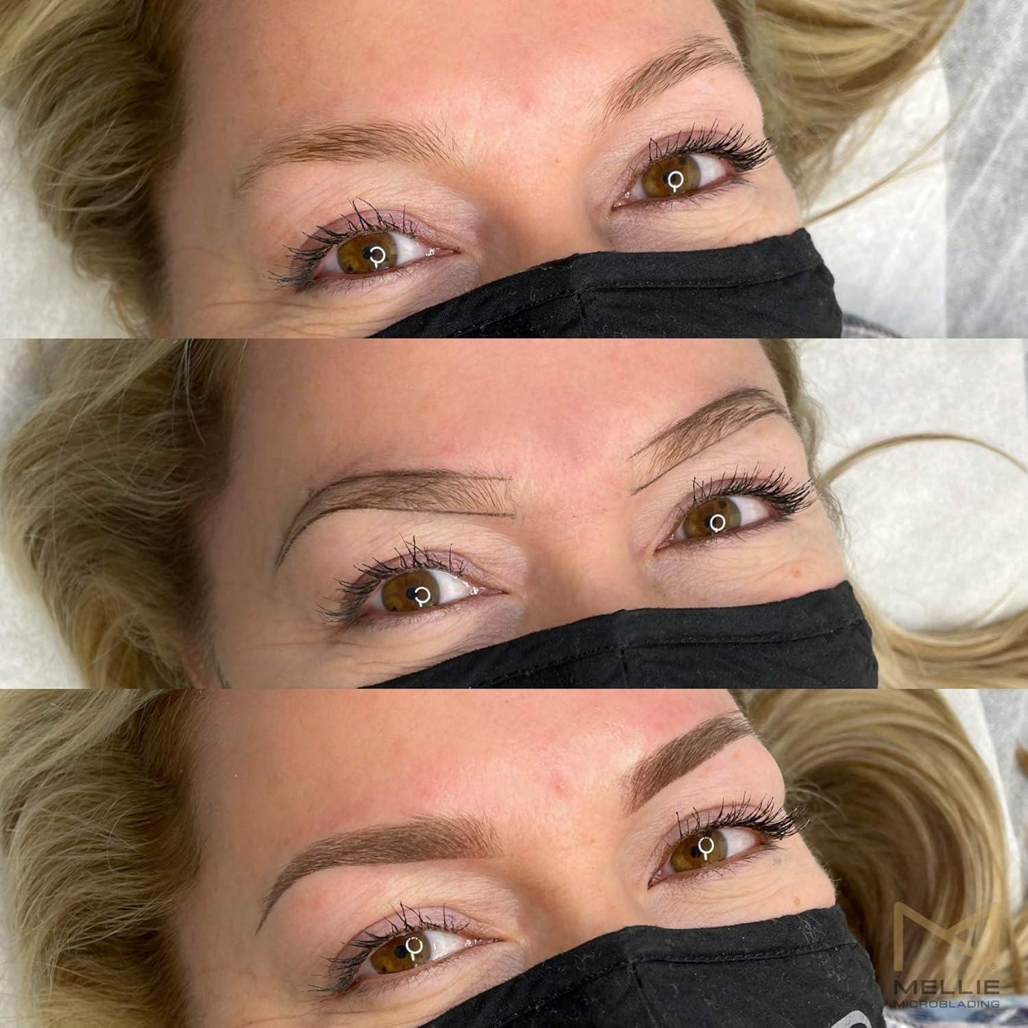Pigmento Líquido para Cejas Mellie Microblading 12ml Marrón Ceniza