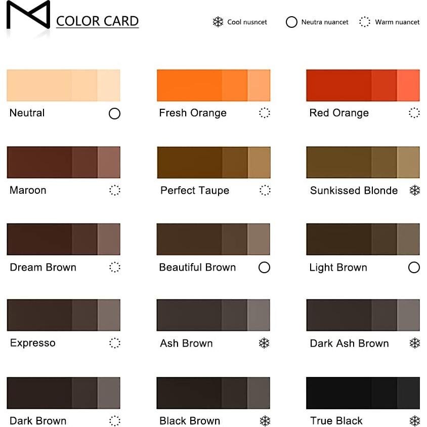 Pigmento Líquido para Cejas Mellie Microblading 12ml Marrón Ceniza