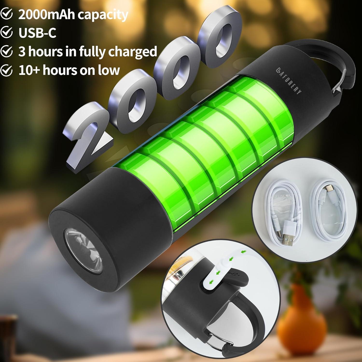 Linterna de Camping LAFORERY DQ312 2000mAh IP54 Recargable