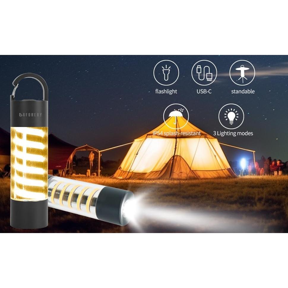 Linterna de Camping LAFORERY DQ312 2000mAh IP54 Recargable