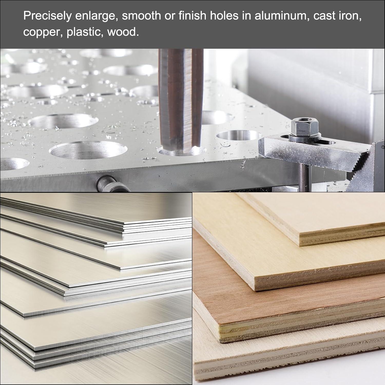 Reamer Manual 5mm H7 uxcell Acero Aleado para Metal y Madera