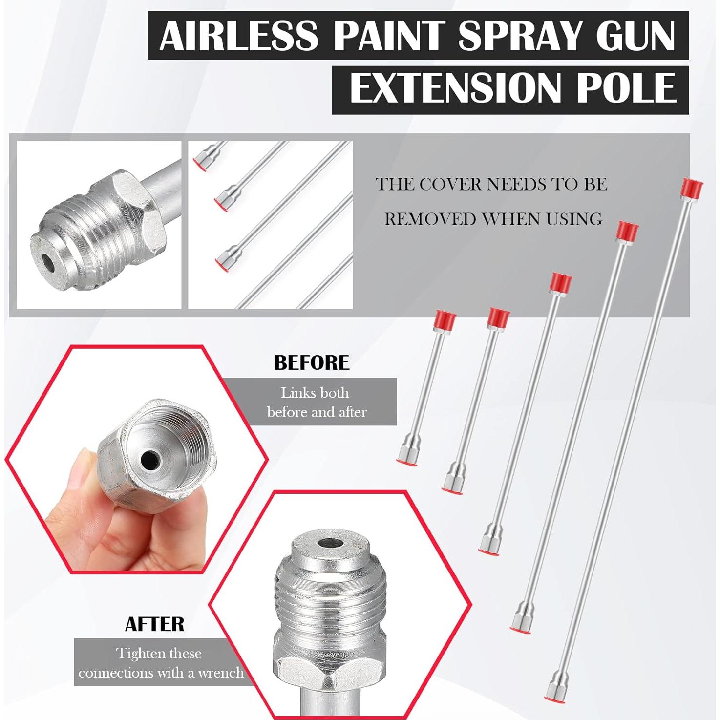 5 Extensiones para Pulverizador Lanties 100-20 cm Rojo