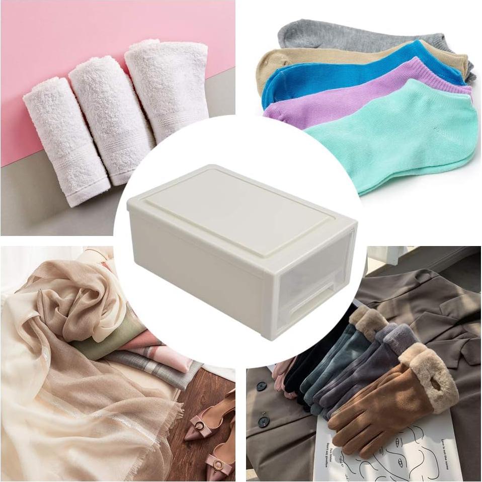 Organizador de Oficina Jandson 3 Cajones Plástico Marfil 6L