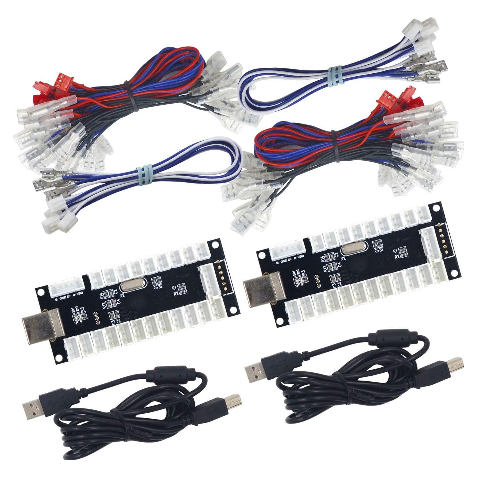 Codificador LED USB SJ@JX para 2 Jugadores de Arcade - PC y Raspberry Pi