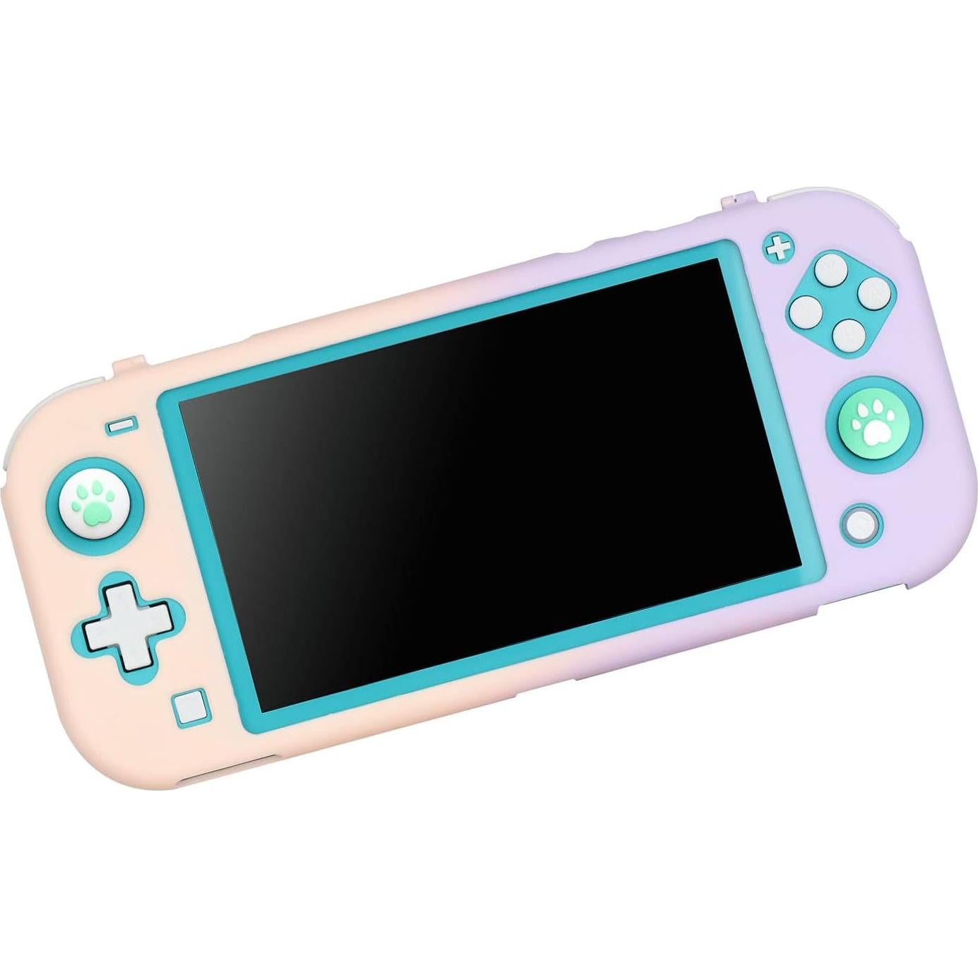 4PCS Thumb Stick Grips for Switch and Switch Lite Silicone Cat Paw Joy Con Thumb Grip Set Joystick Caps, Blue and Green