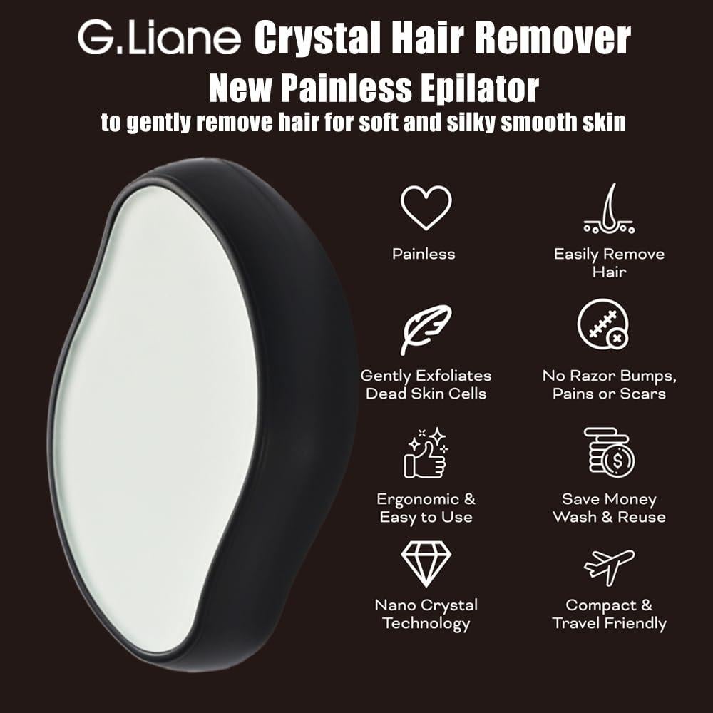 Borrador de Cabello de Cristal G.Liane - Depilador Reutilizable Negro