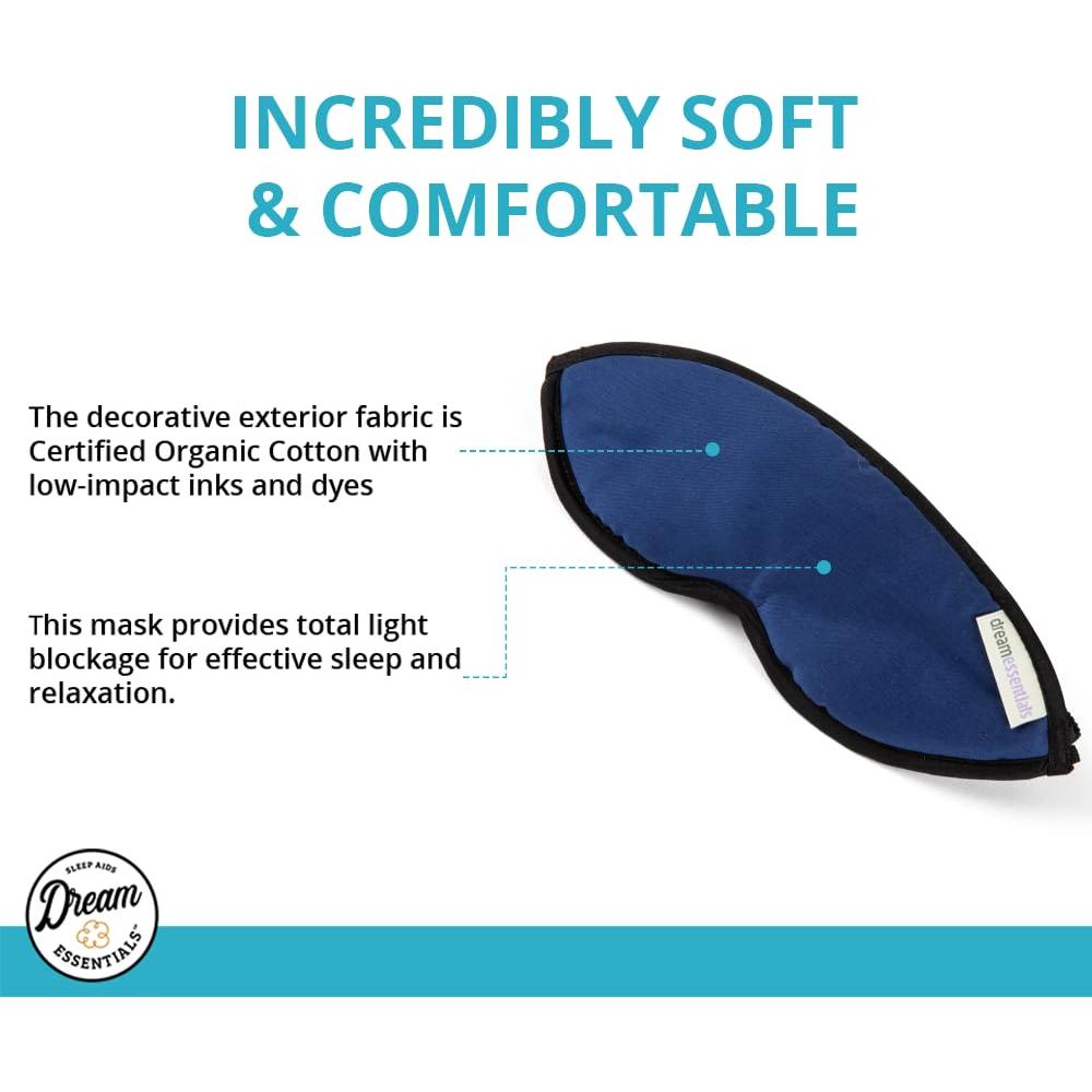 Máscara de Sueño Algodón Orgánico Dream Essentials Negro