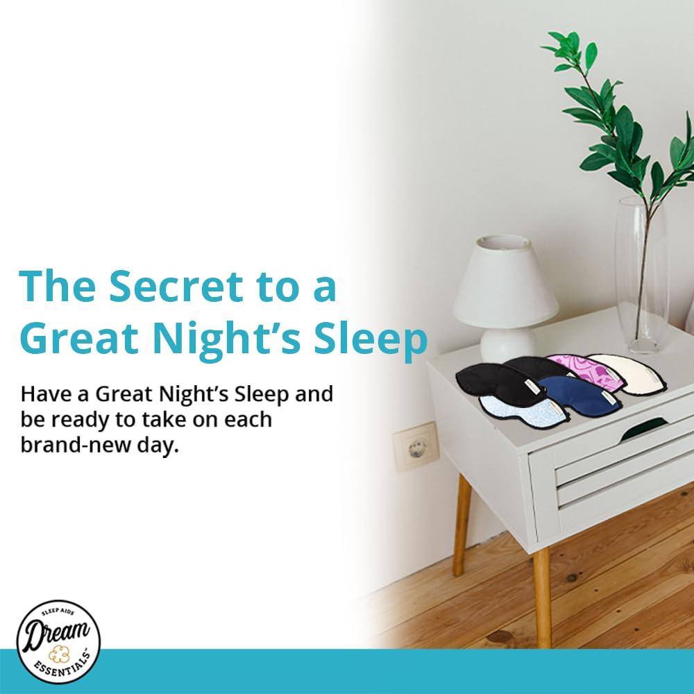 Máscara de Sueño Algodón Orgánico Dream Essentials Negro