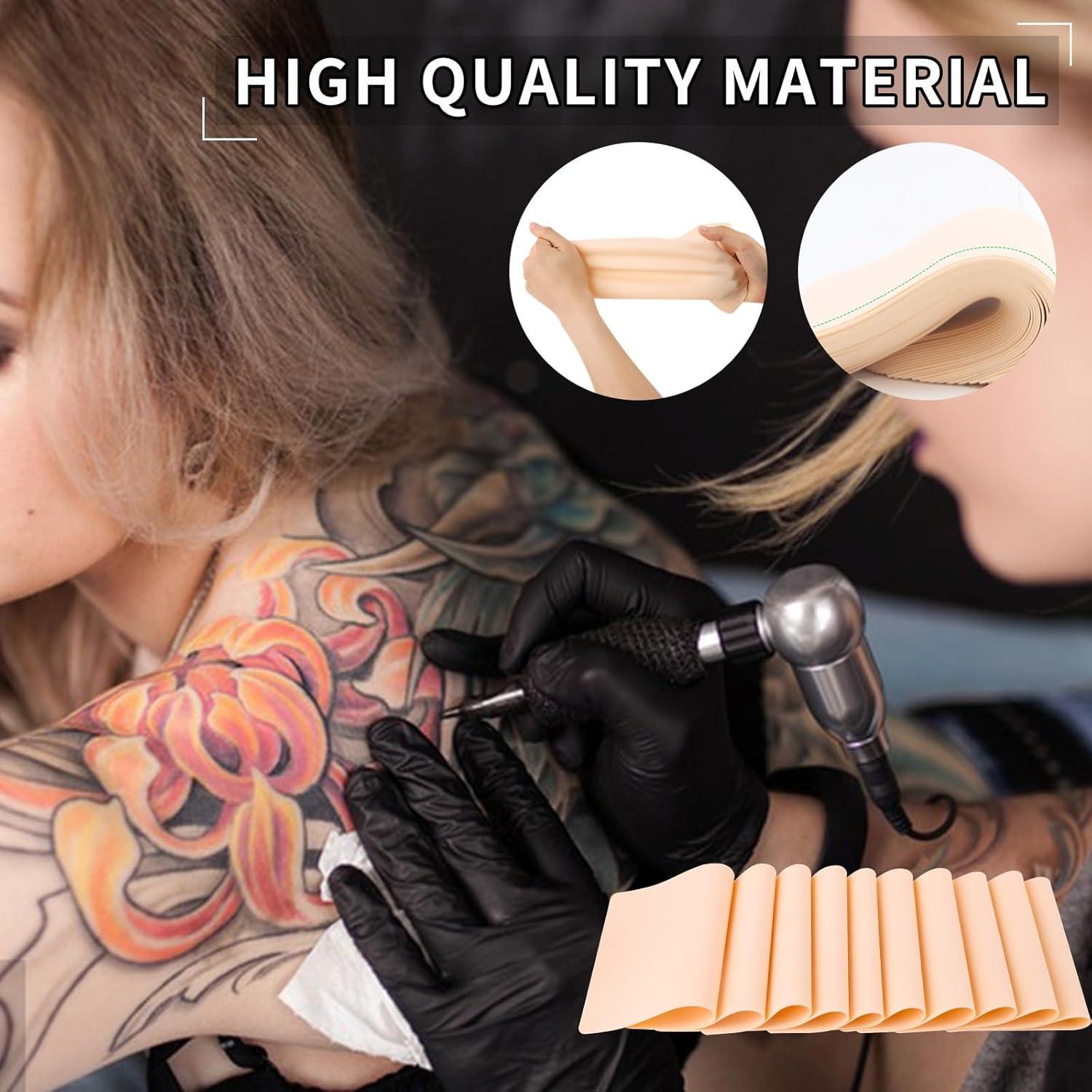 90 Piezas Piel Falsa para Tatuajes Jingtian 19x14 cm Doble Cara