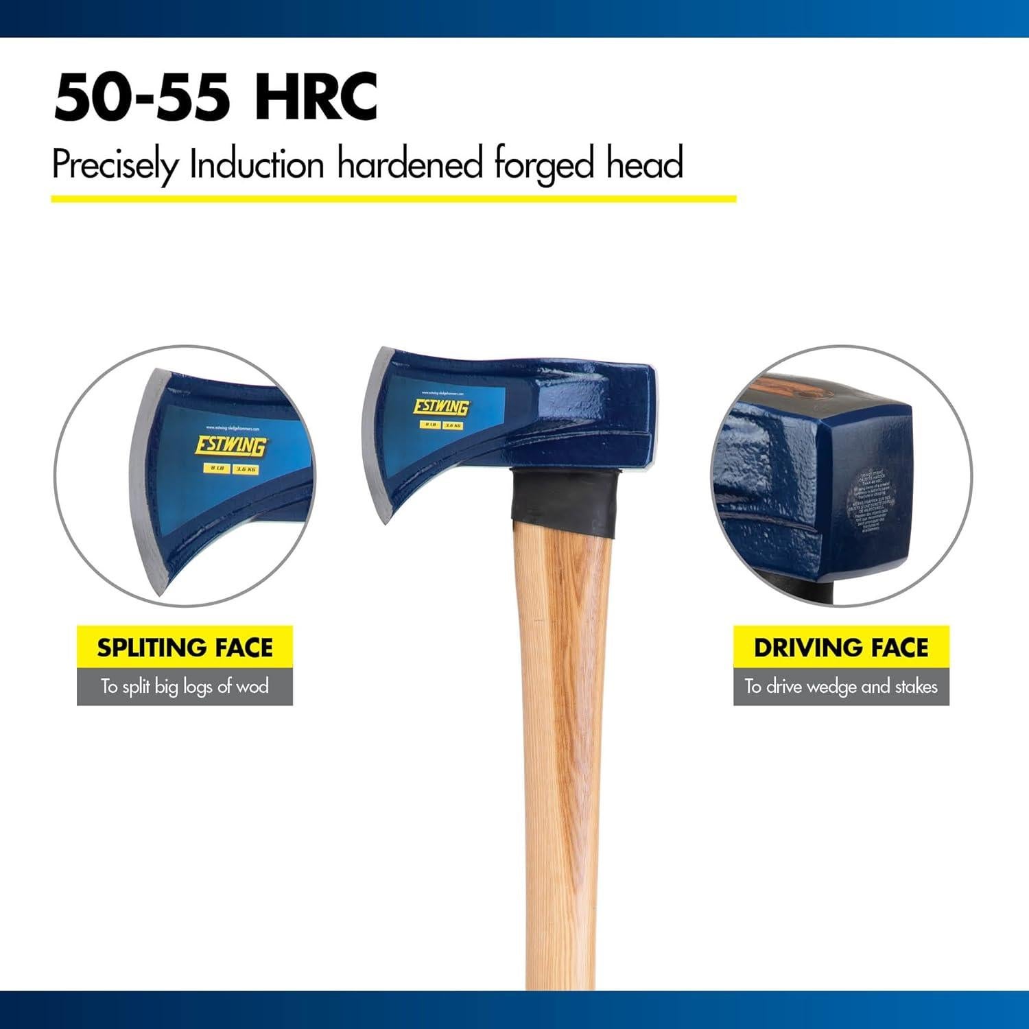 Hacha de Partir Estwing 8 lbs Mango de Hickory 91 cm