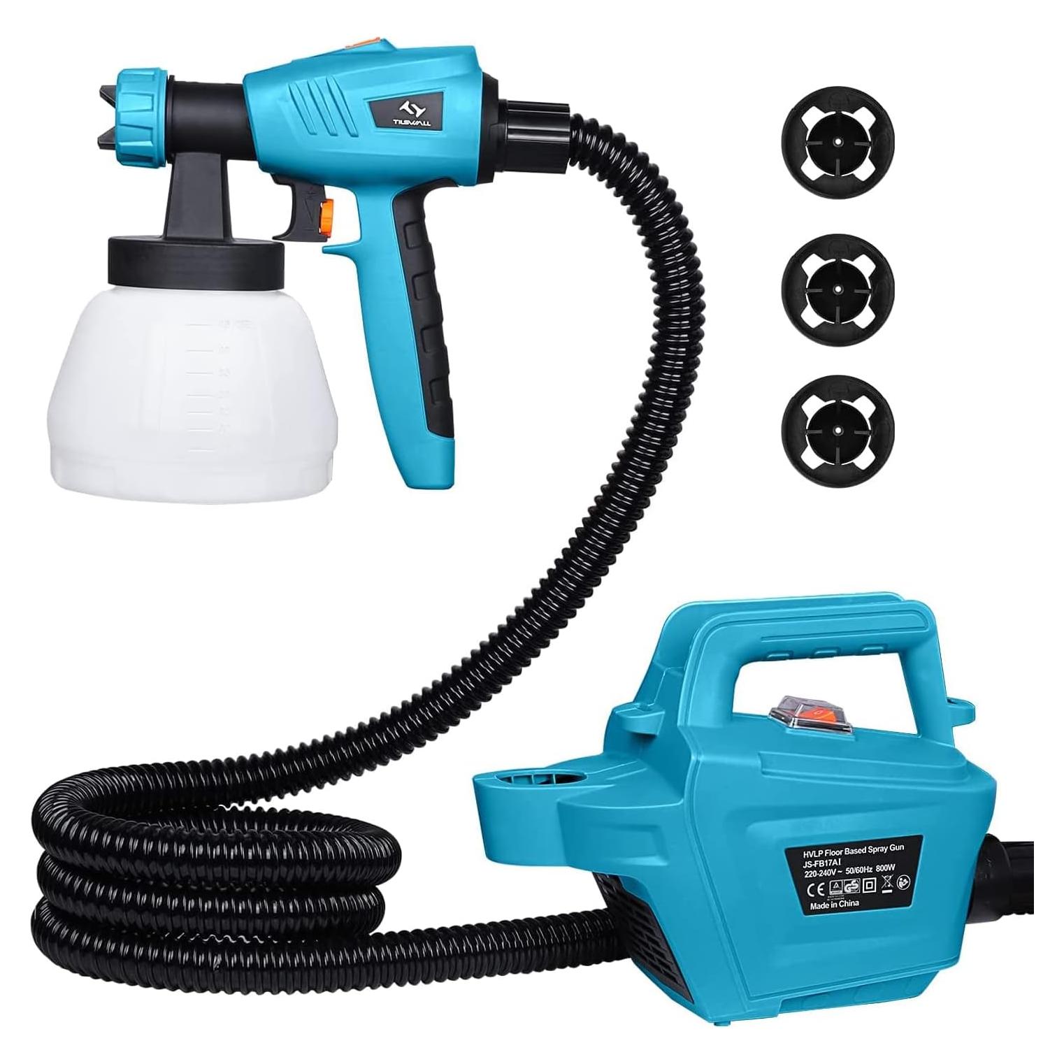 Pistola de Pintura Tilswall 800W 1300ml 3 Boquillas