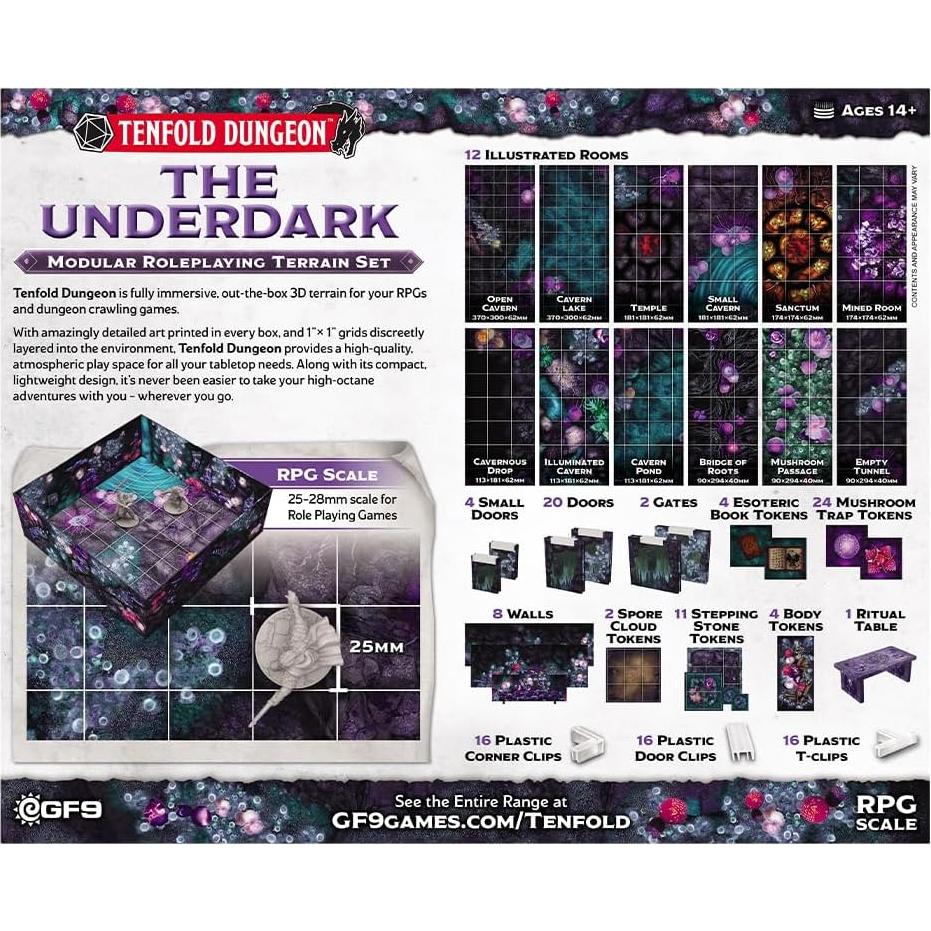 Terreno 3D Tenfold Dungeon Gale Force Nine - Inframundo