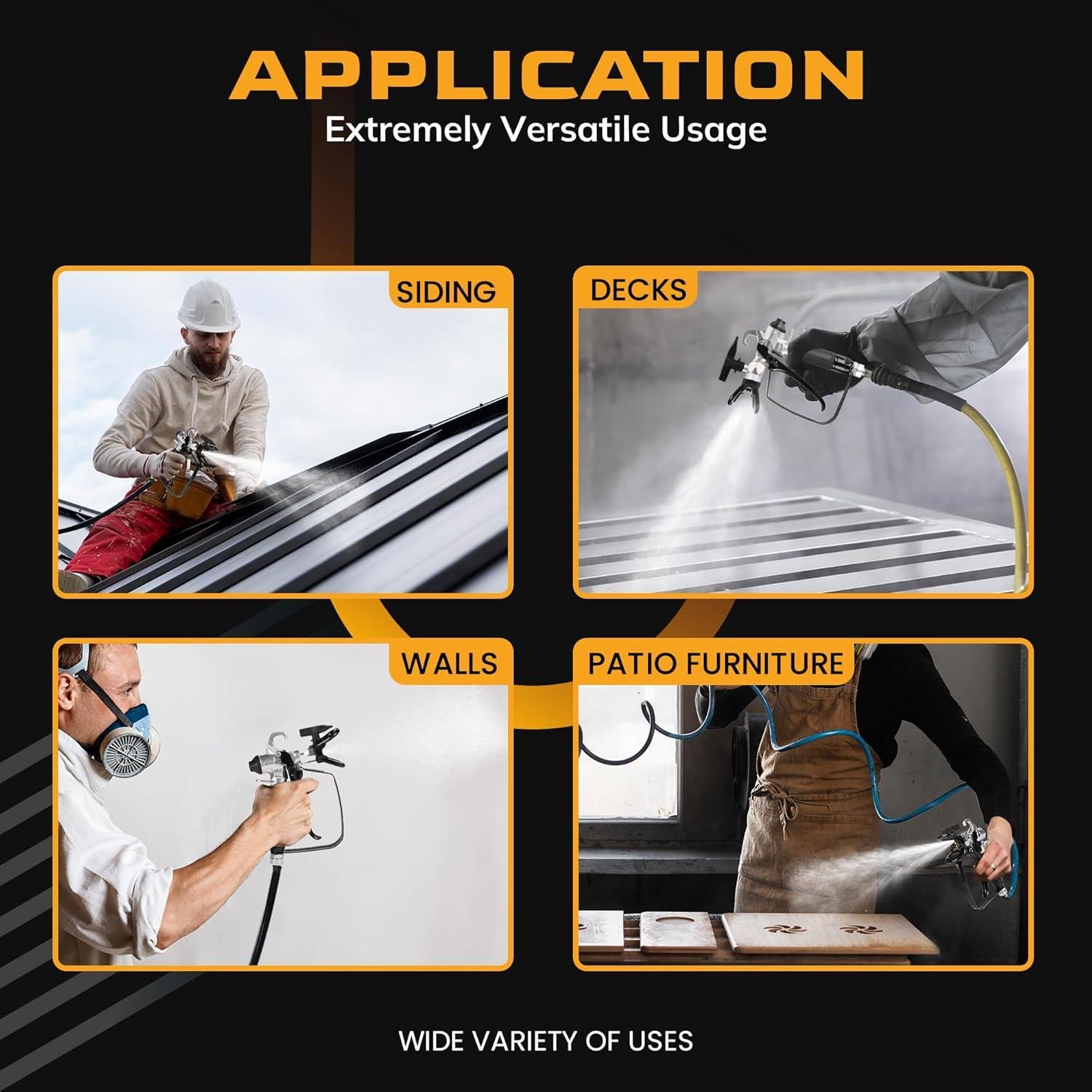 Pistola de Pulverización RICHOKIE Premium 821 3600 PSI