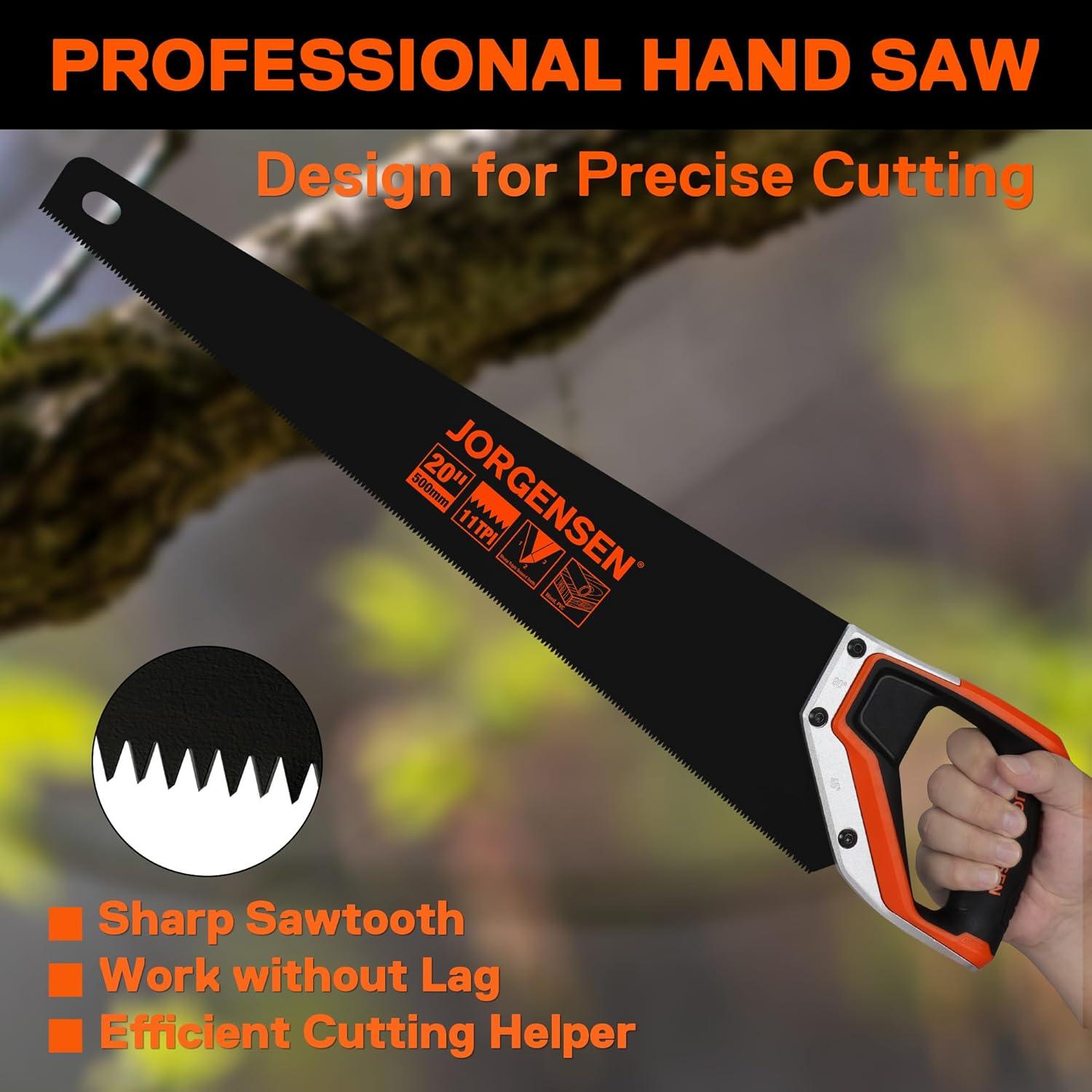 Sierra de Mano JORGENSEN 50.8 cm 11 TPI Mango Ergonómico