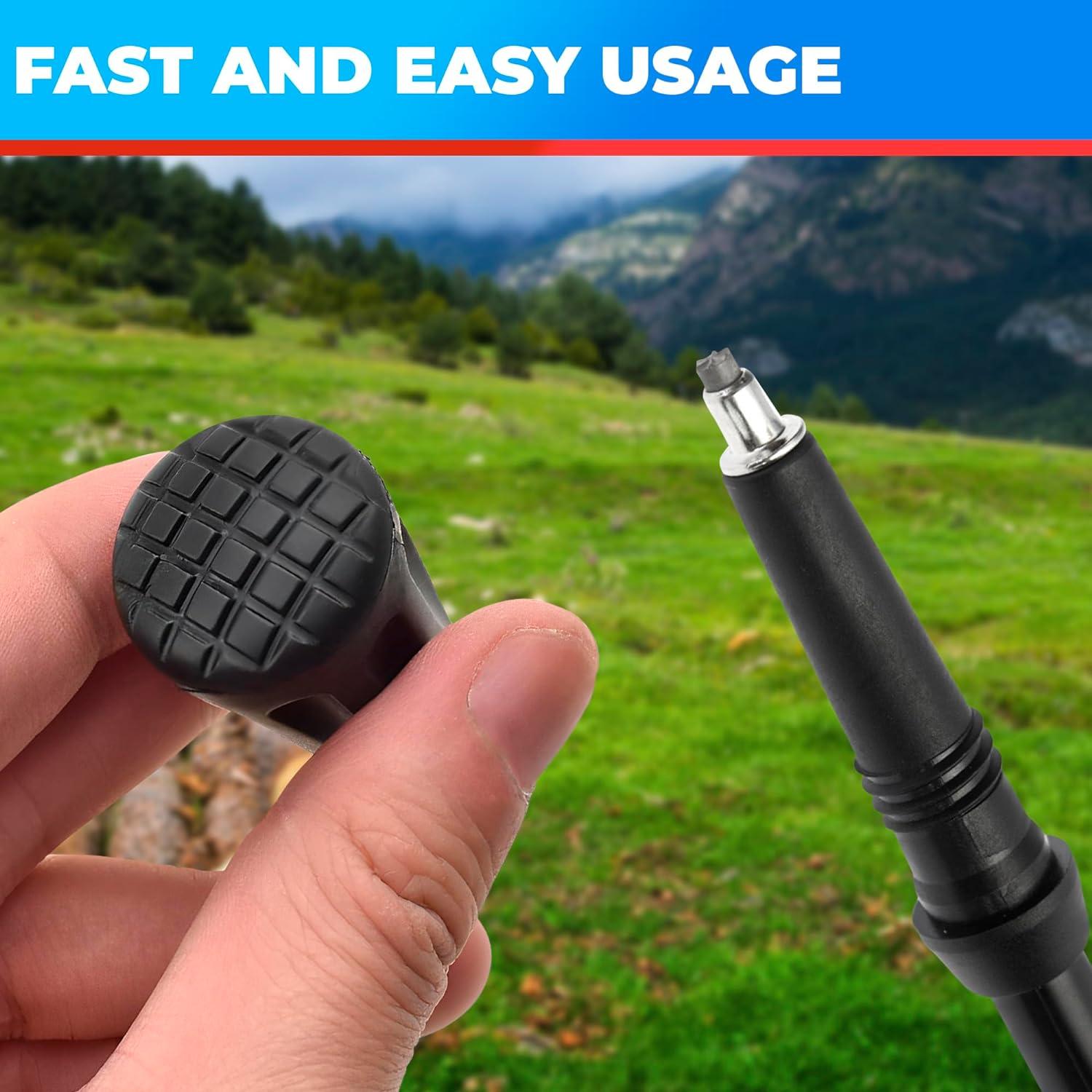 6 Puntas de Goma para Bastones de Senderismo SIMAX SMX-12