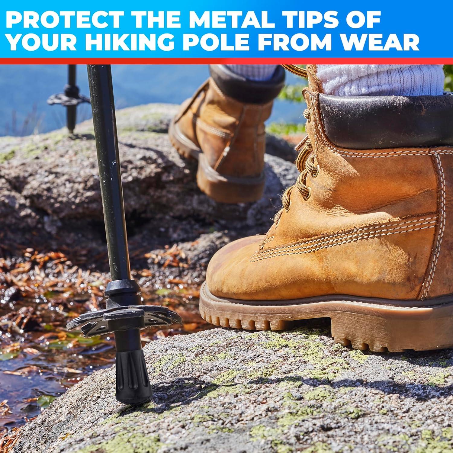 6 Puntas de Goma para Bastones de Senderismo SIMAX SMX-12