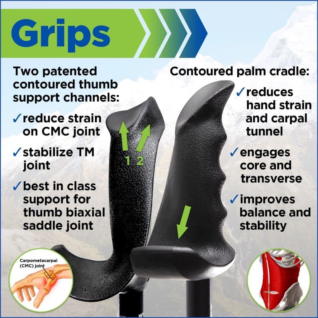 Bastones de Caminata York Nordic Motivator Ajustables 2 Piezas