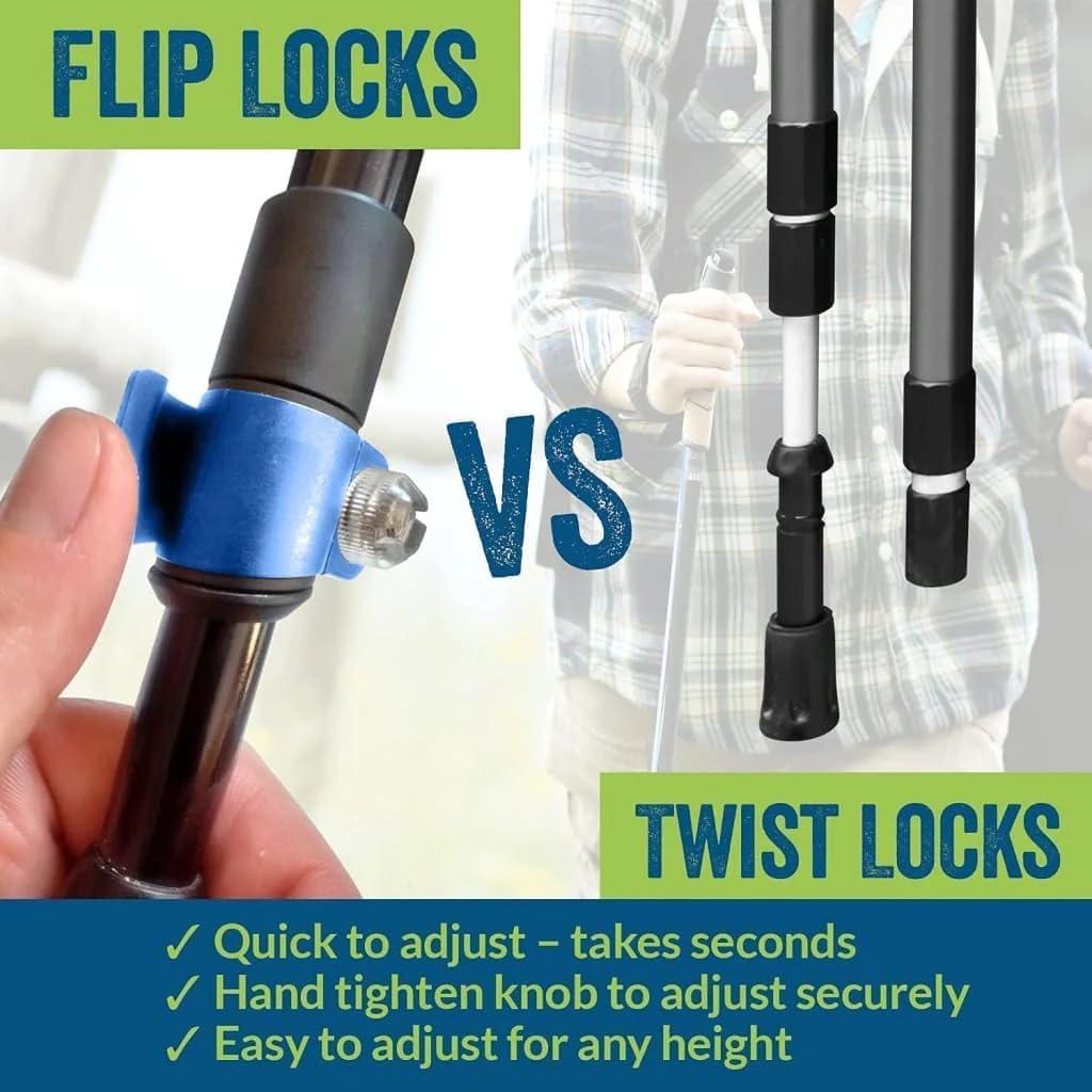 Bastones de Caminata York Nordic Motivator Ajustables 2 Piezas