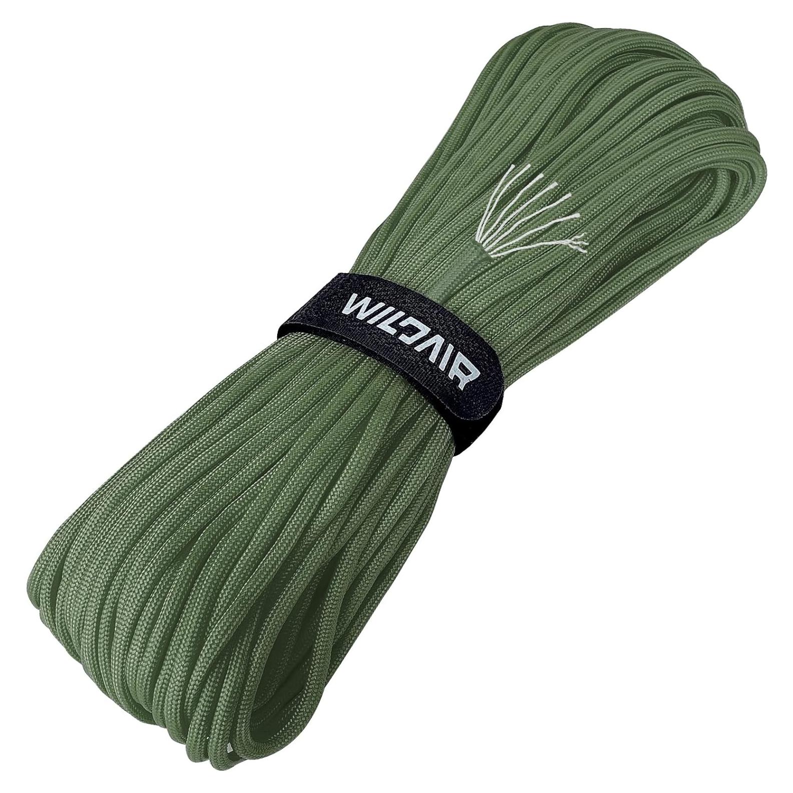 Cuerda Paracord WILDAIR 30m 250kg Verde Militar Alta Resistencia