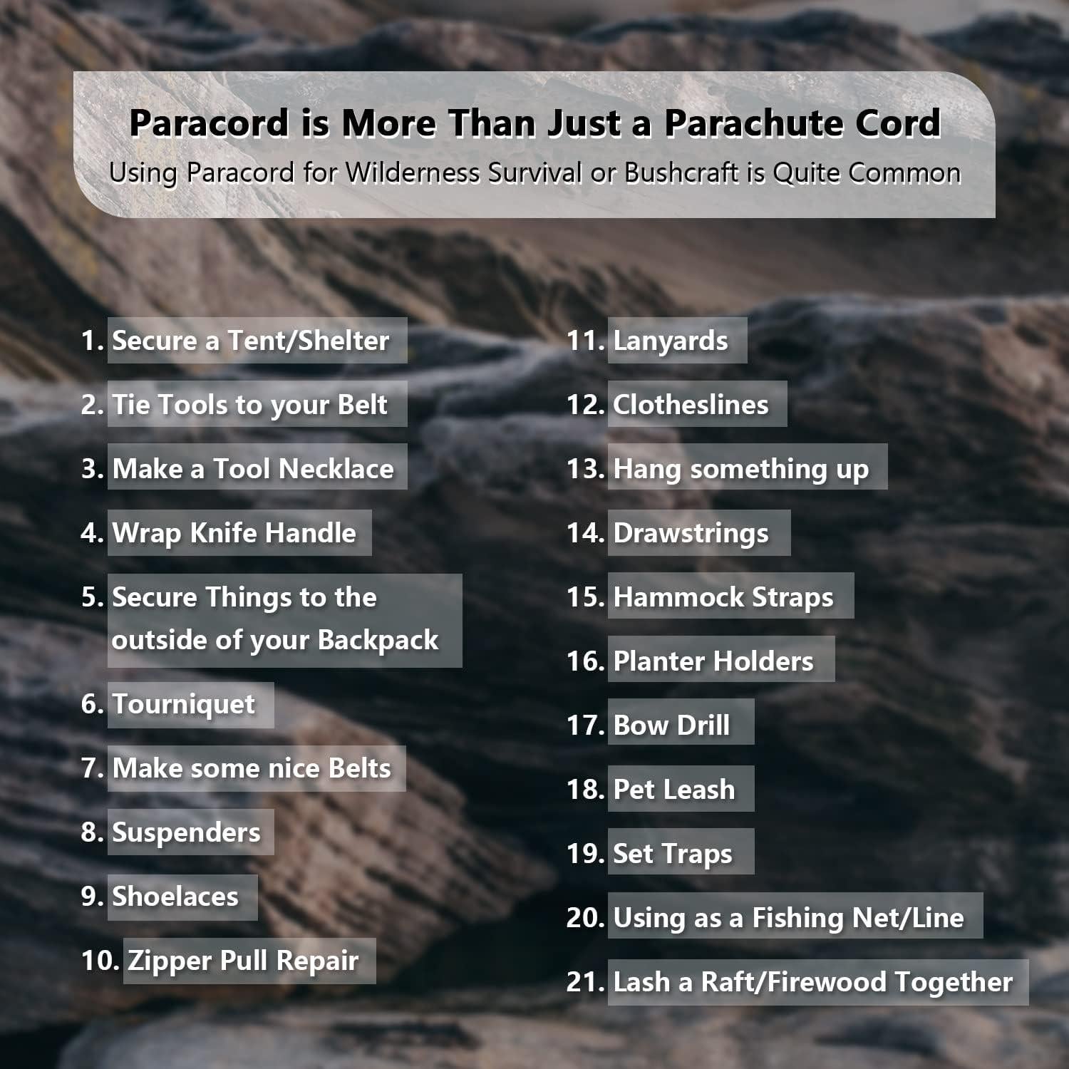 Cuerda Paracord WILDAIR 30m 250kg Verde Militar Alta Resistencia