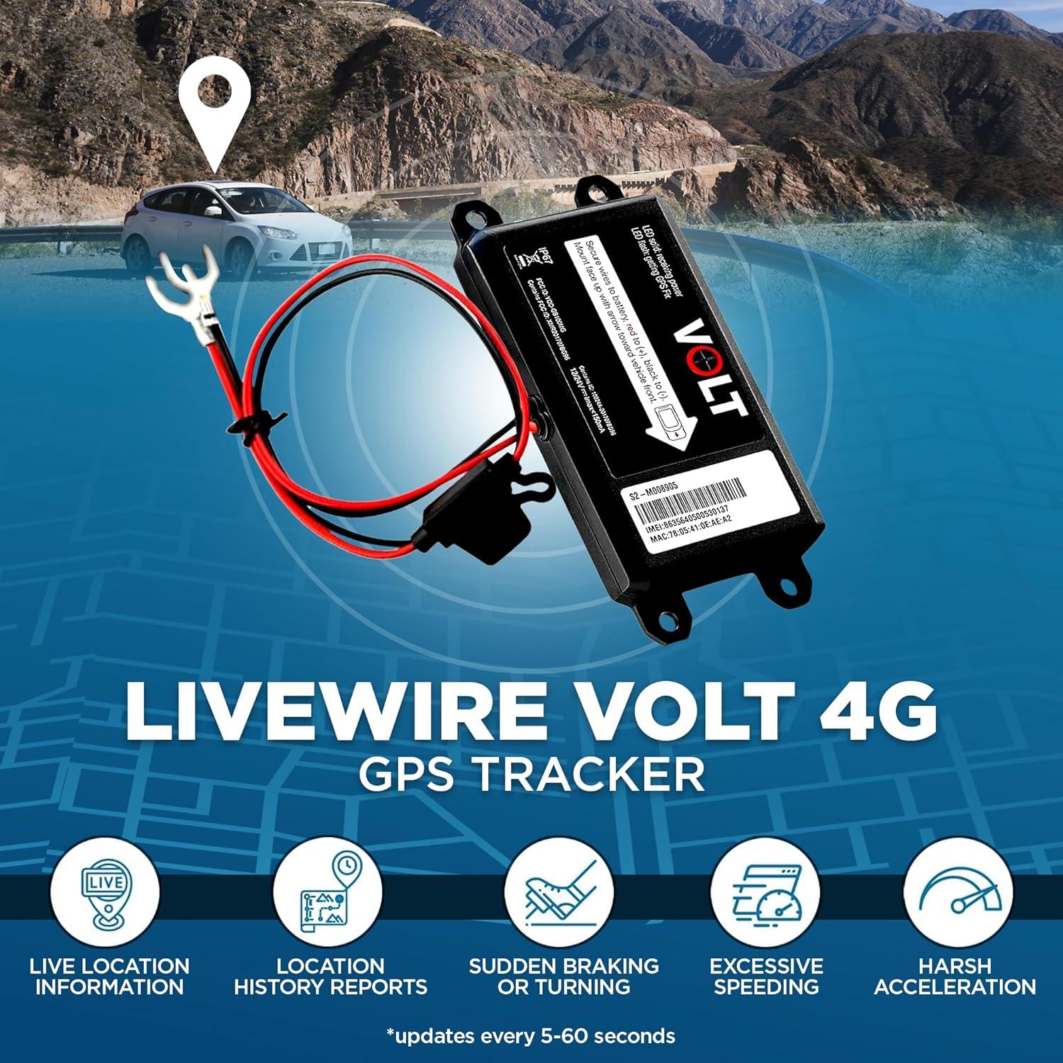 Rastreador GPS Lightning GPS LiveWire Volt 4G Impermeable