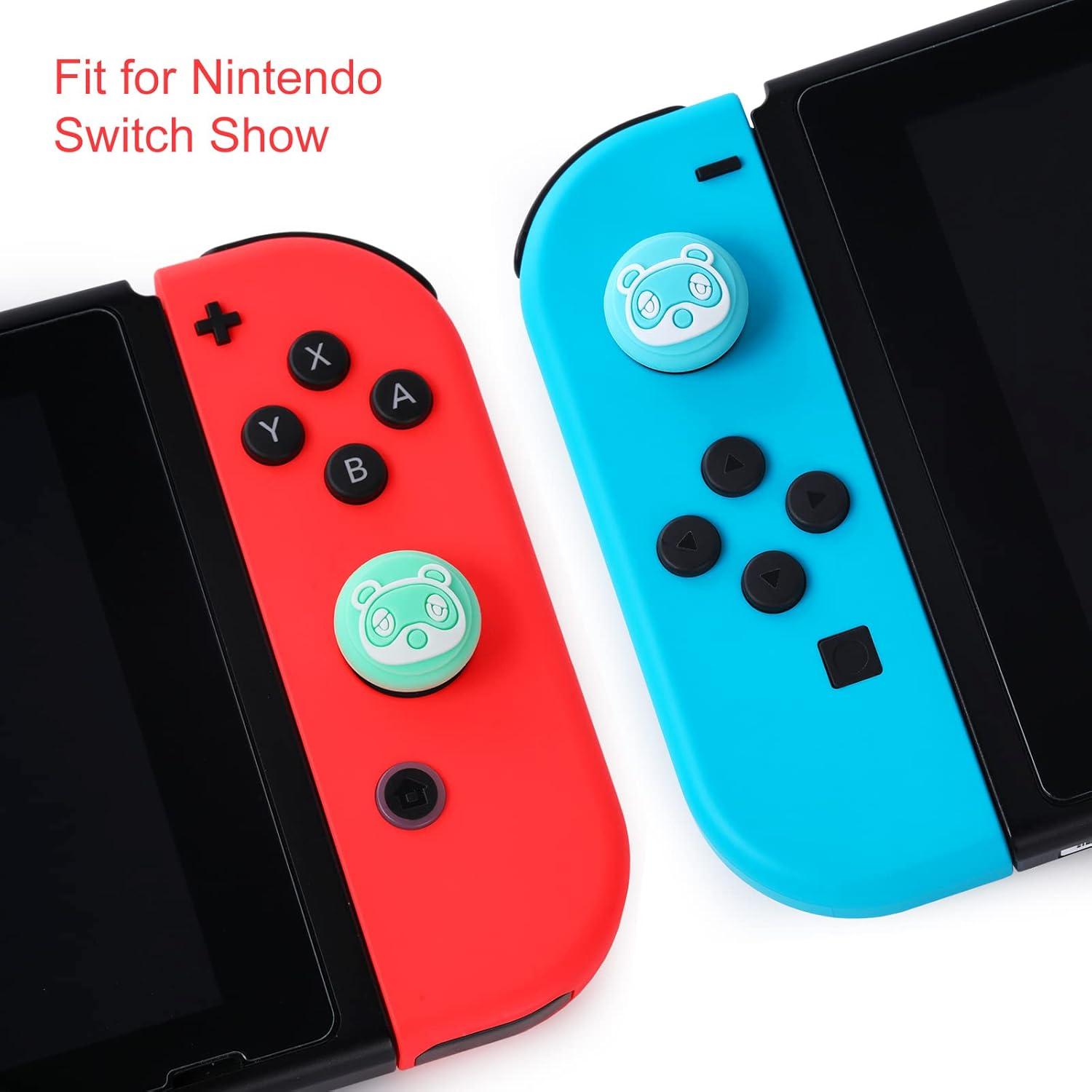 Tscope Cubiertas de Silicona para Joystick Joy-Con Racoon