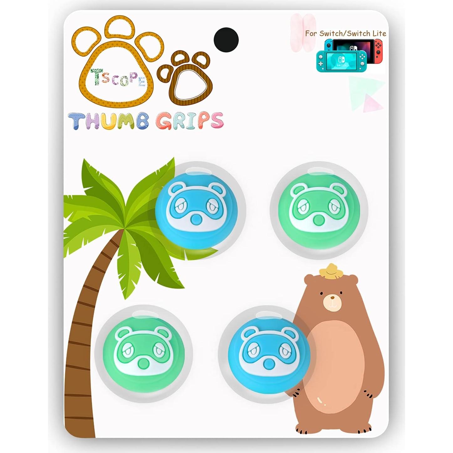 Tscope Cubiertas de Silicona para Joystick Joy-Con Racoon