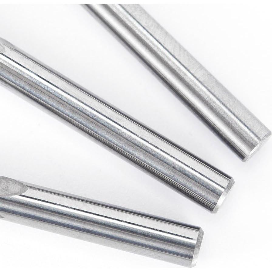 Juego de 10 Brocas de Grabado HUHAO 0.1mm Carburo CNC