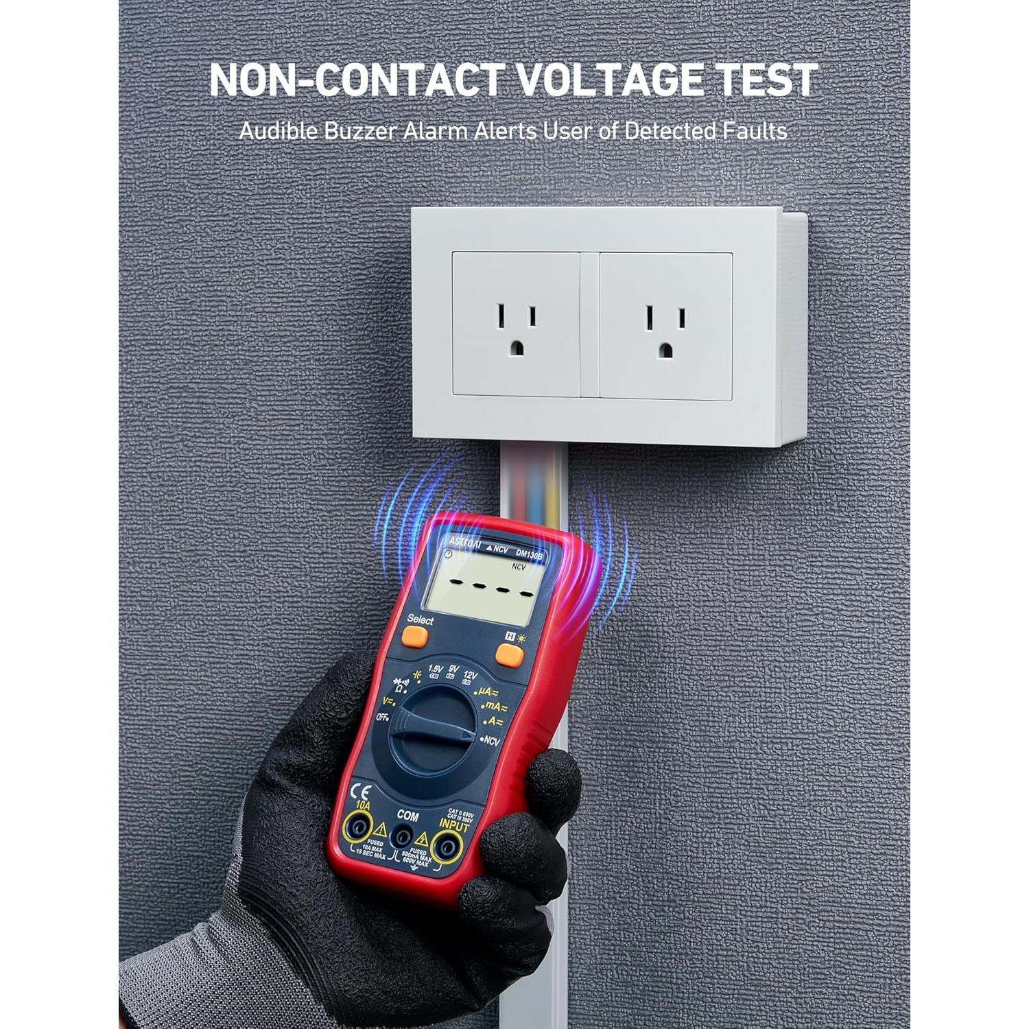 Multímetro Digital AstroAI ASIDM130B, Mide Voltaje y Más