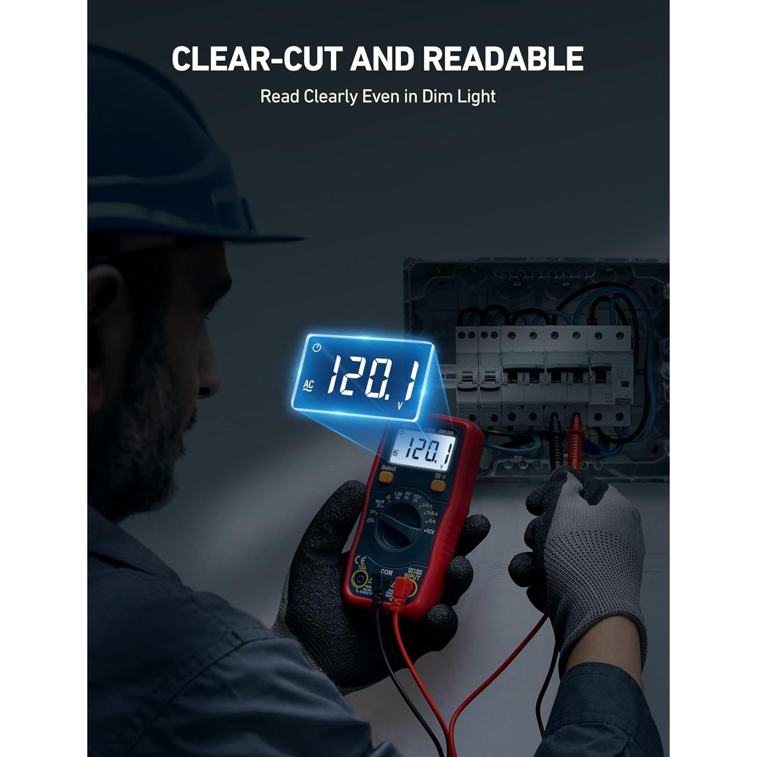 Multímetro Digital AstroAI ASIDM130B, Mide Voltaje y Más