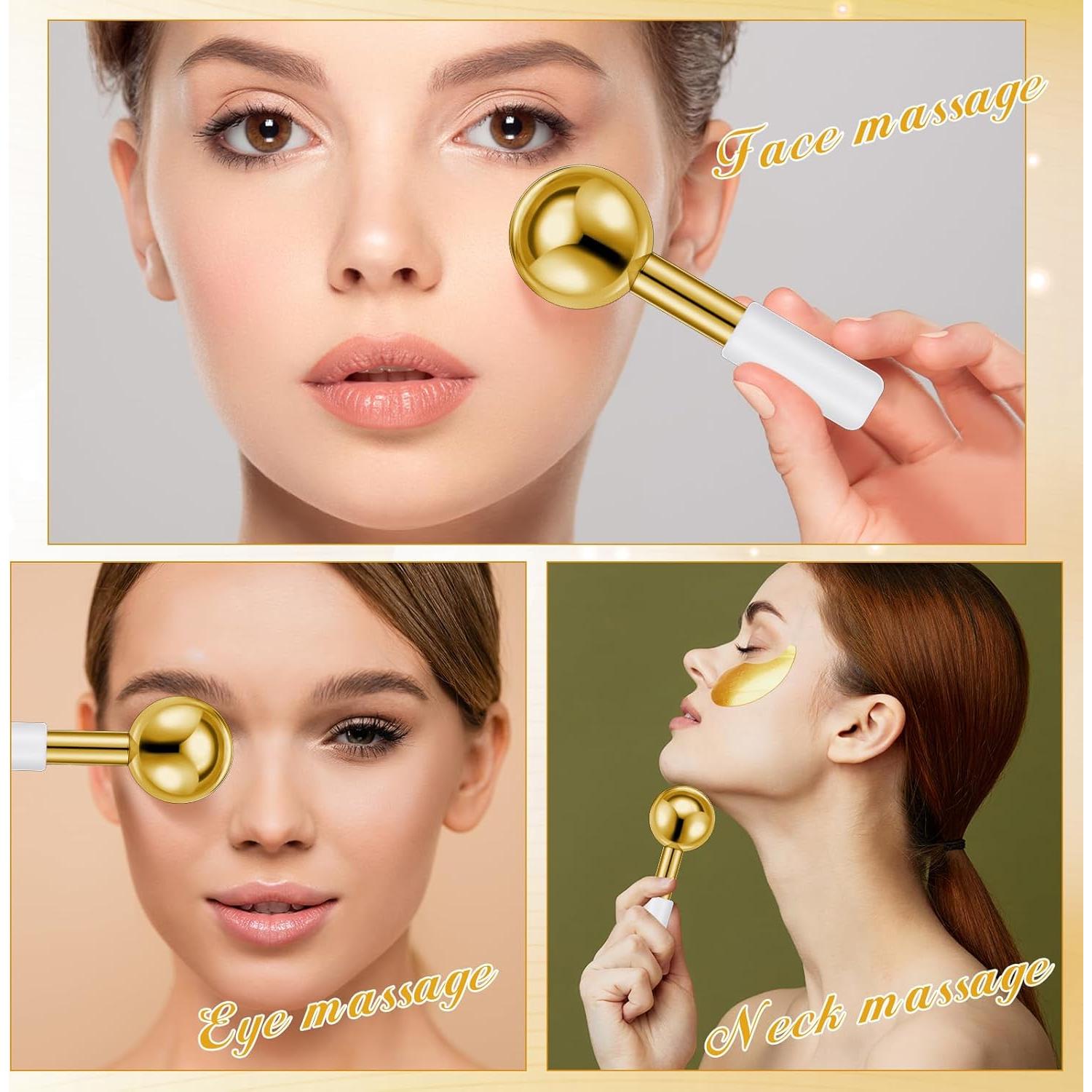 Baderke 2 Esferas de Hielo Facial Acero Inoxidable 14 cm