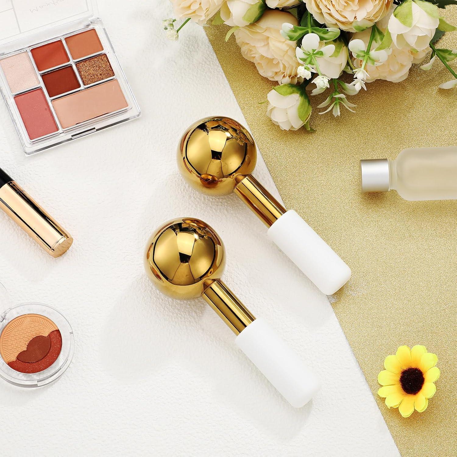 Baderke 2 Esferas de Hielo Facial Acero Inoxidable 14 cm