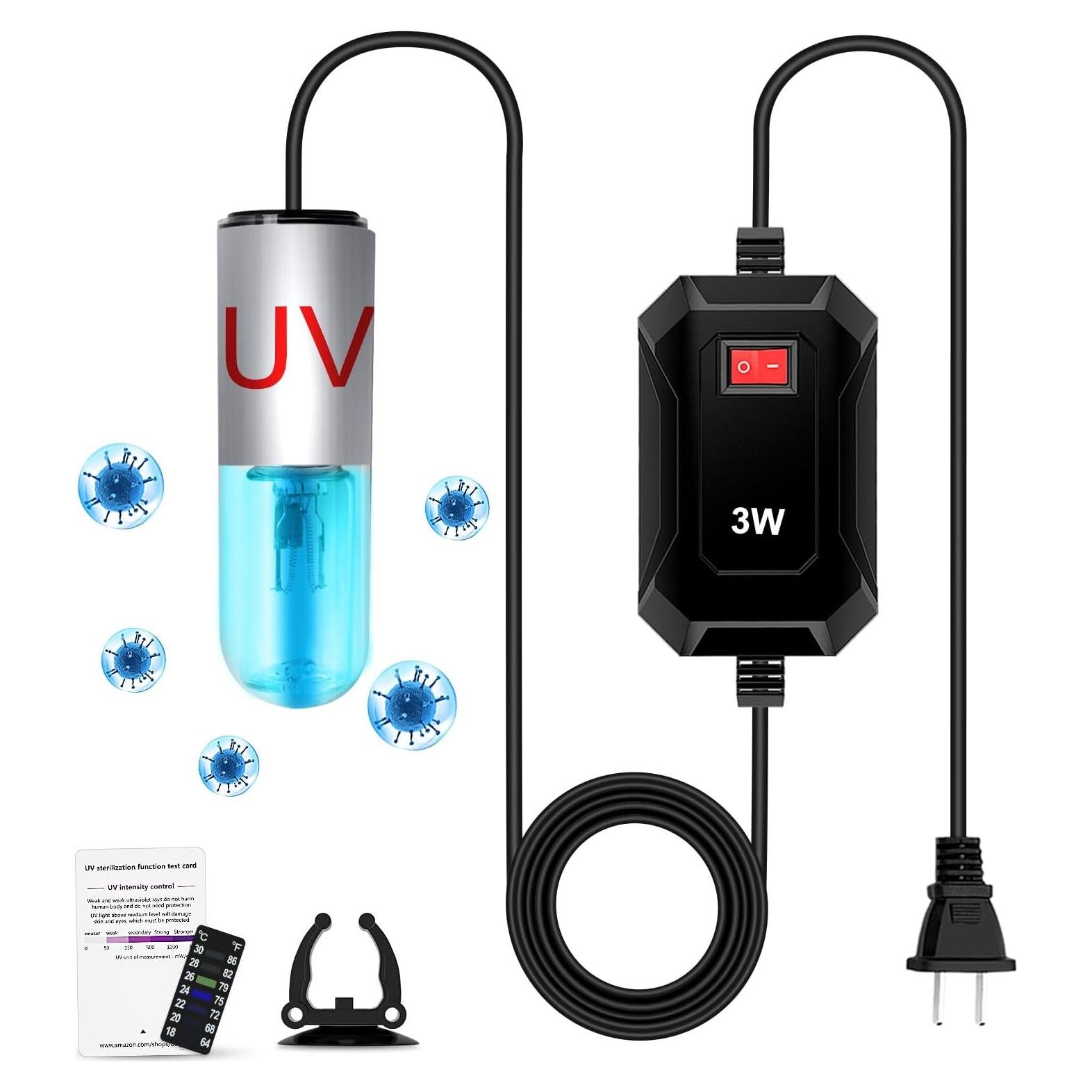 Luz de Eliminación de Algas TAISHAN 3W para Acuario y Estanque