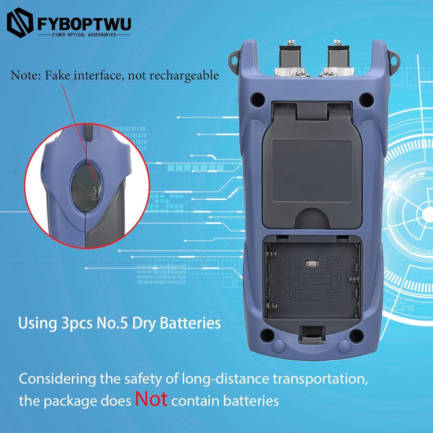 Probador de Potencia de Fibra Óptica FYBOPTWU SC-UPC 4 en 1