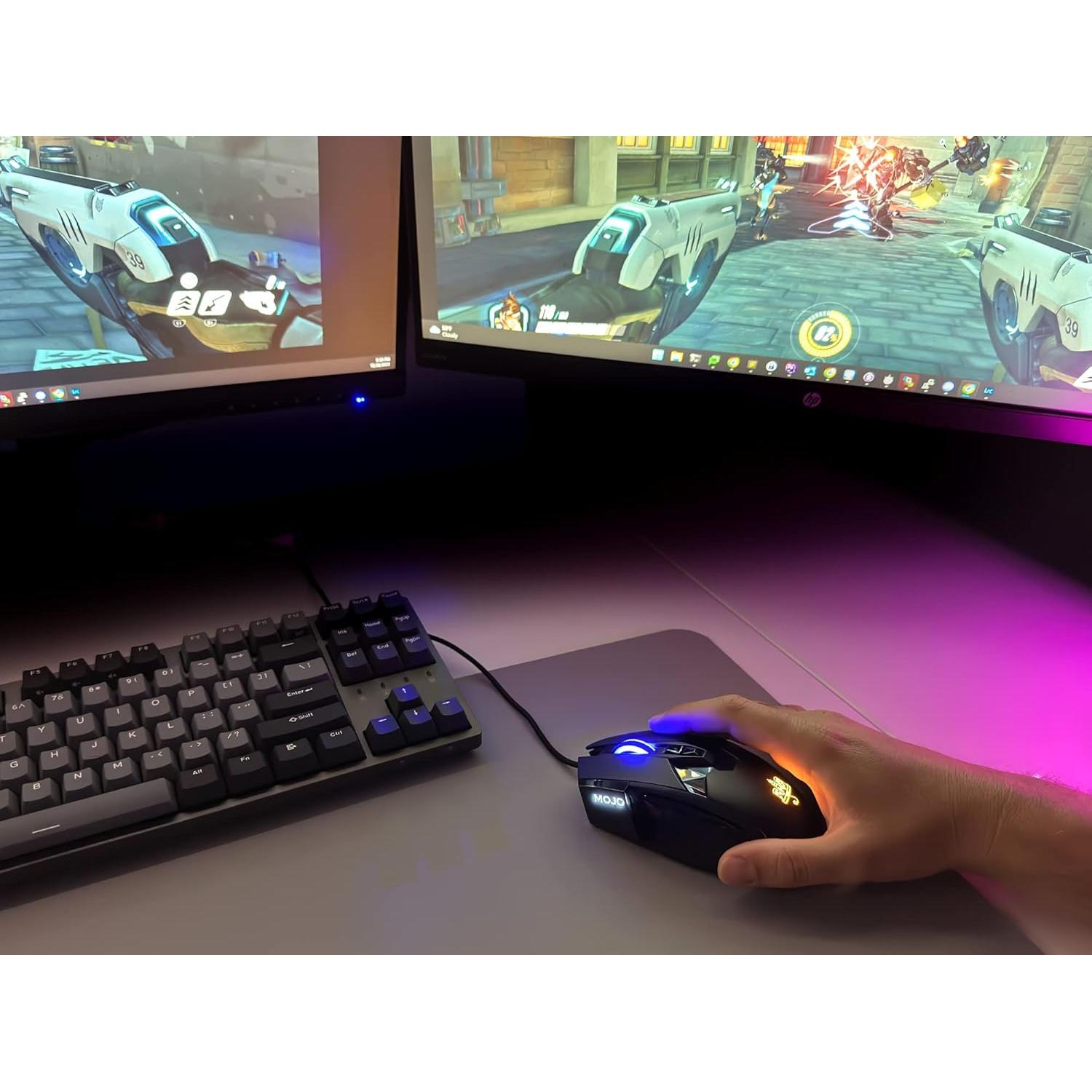 Ratón Gaming MOJO Pro Rendimiento Silencioso 12000 DPI