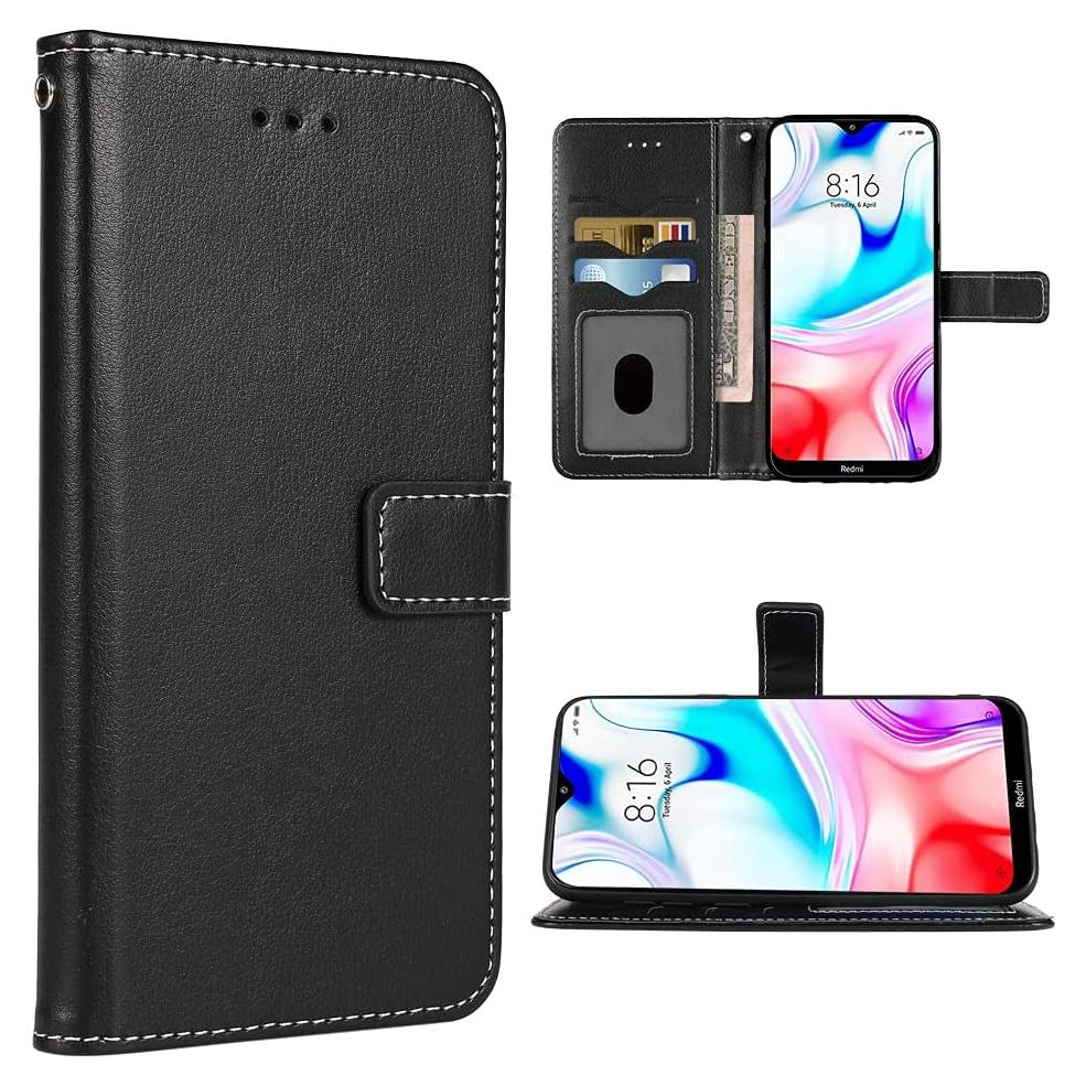 Funda Cartera Plegable para Xiaomi Redmi 8A Negra