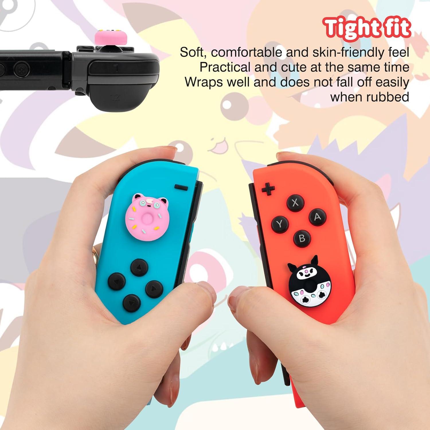 Tapas de agarre DLseego para Switch/Switch Lite/OLED - 4PCS