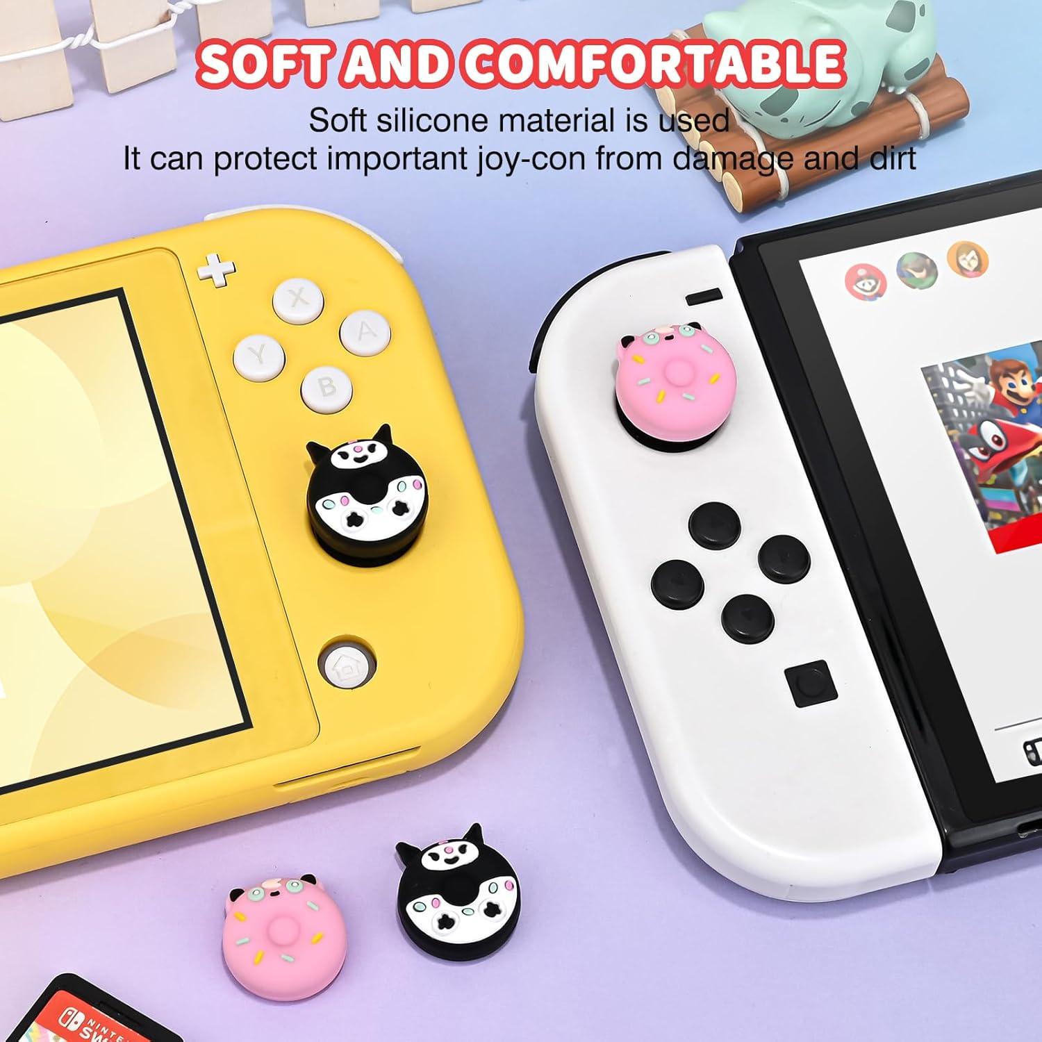 Tapas de agarre DLseego para Switch/Switch Lite/OLED - 4PCS