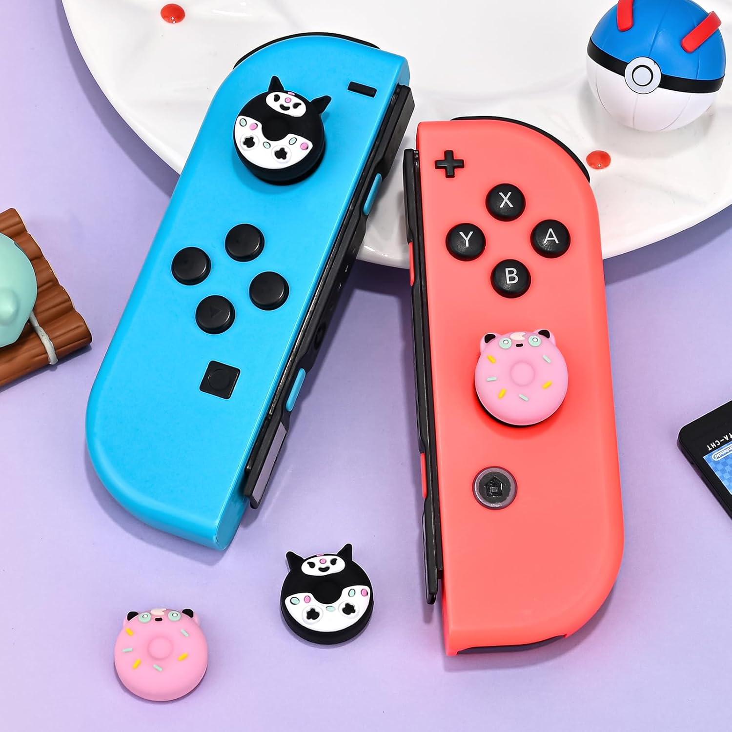 Tapas de agarre DLseego para Switch/Switch Lite/OLED - 4PCS