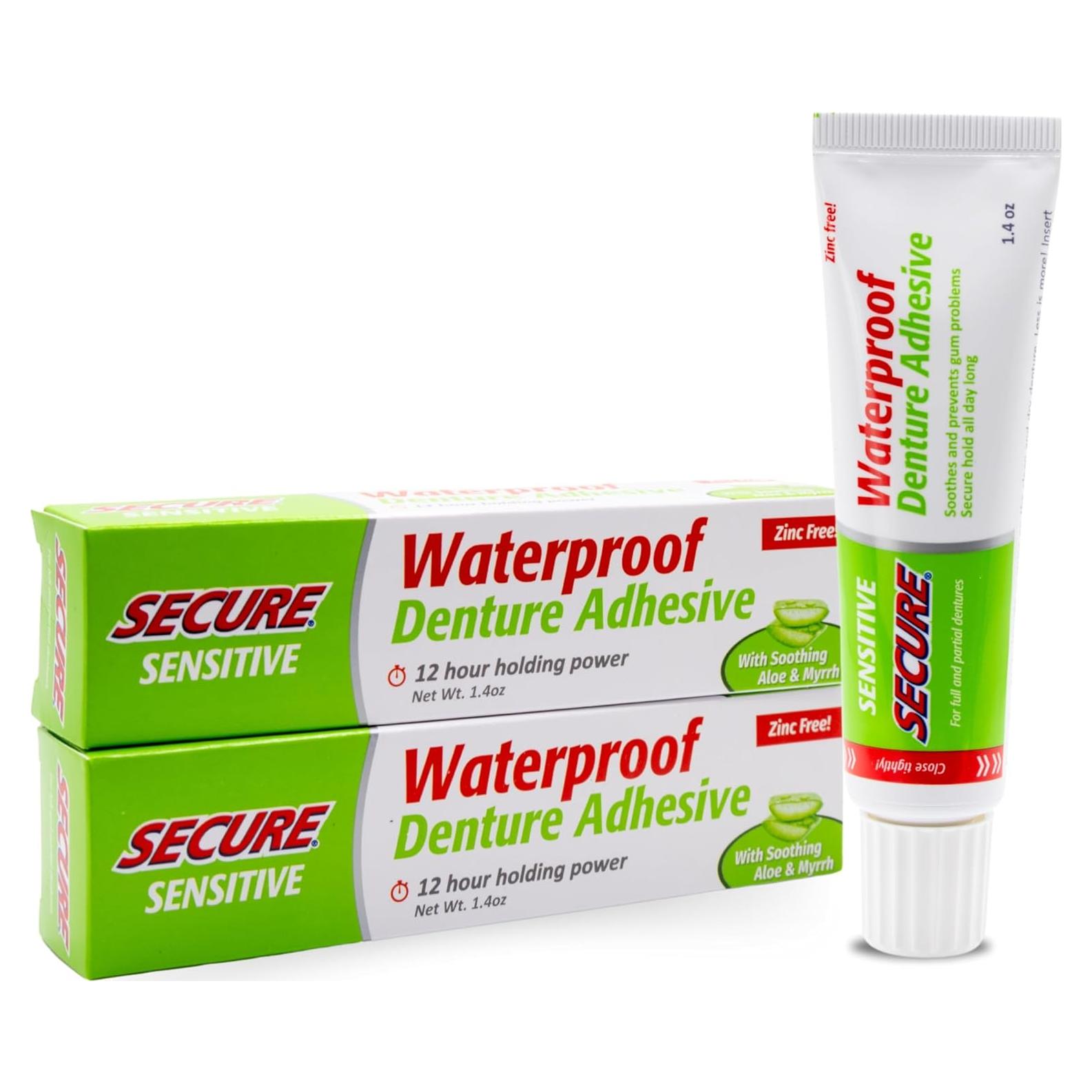 Adhesivo para Dentaduras FittyDent Sensible 39.4 g Aloe Vera