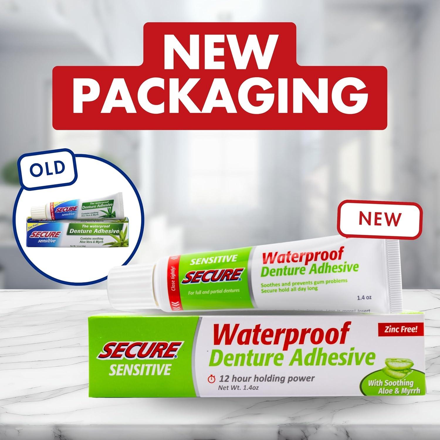 Adhesivo para Dentaduras FittyDent Sensible 39.4 g Aloe Vera