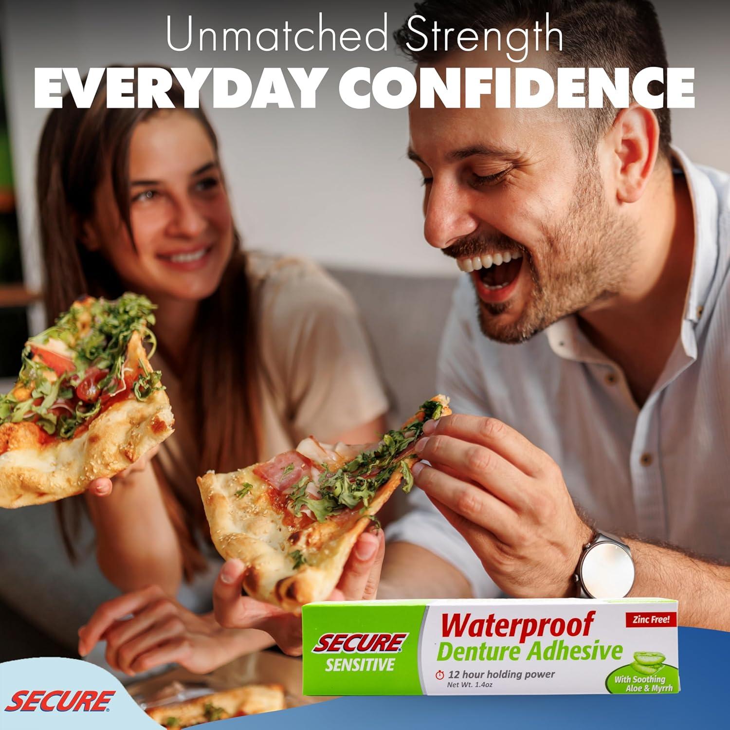 Adhesivo para Dentaduras FittyDent Sensible 39.4 g Aloe Vera