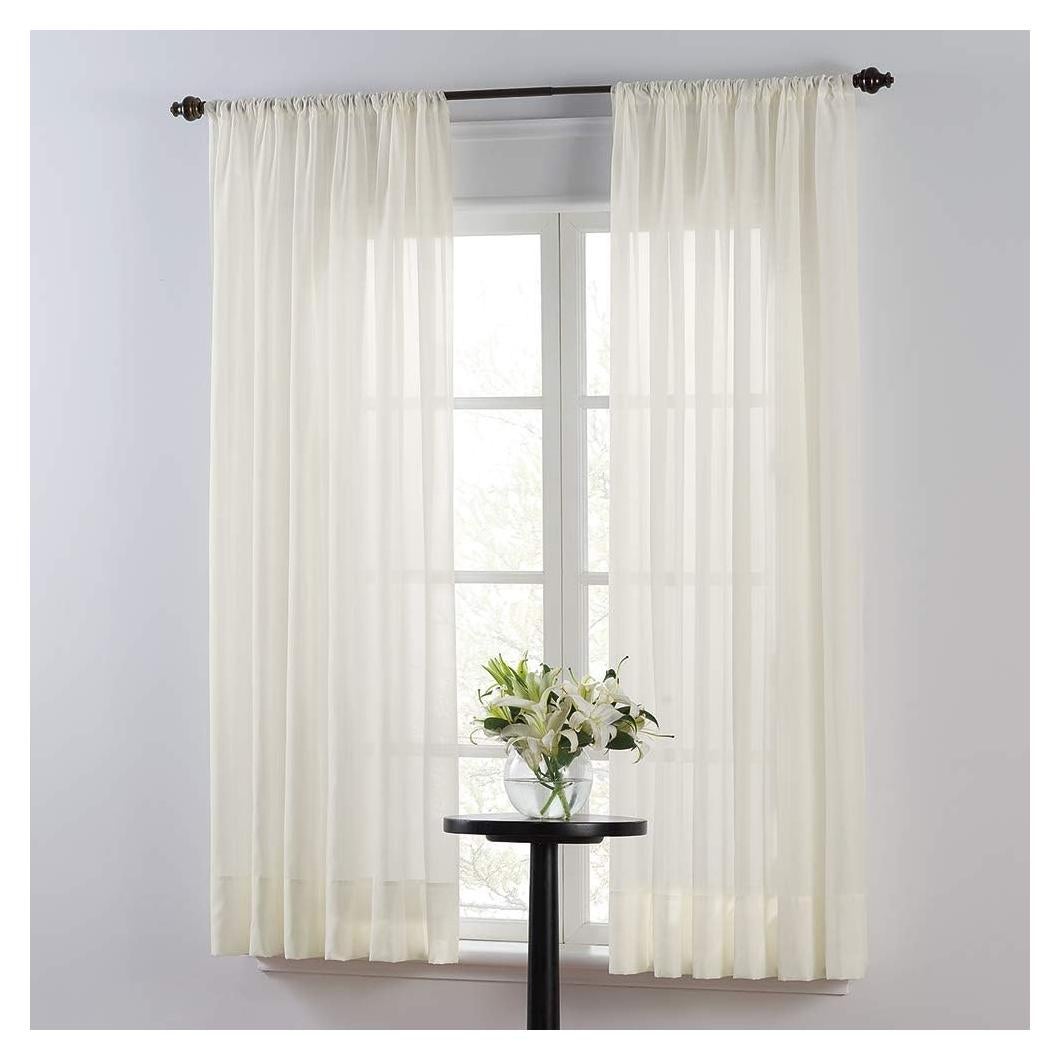Cortina Sheer SmartSheer Marfil 84x59 cm Bolsillo para Varilla