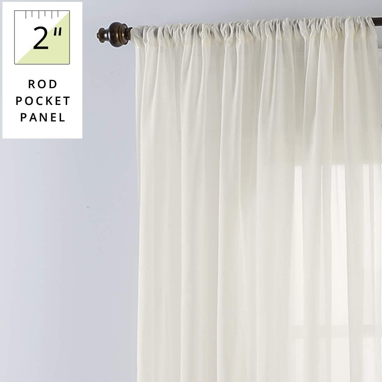 Cortina Sheer SmartSheer Marfil 84x59 cm Bolsillo para Varilla