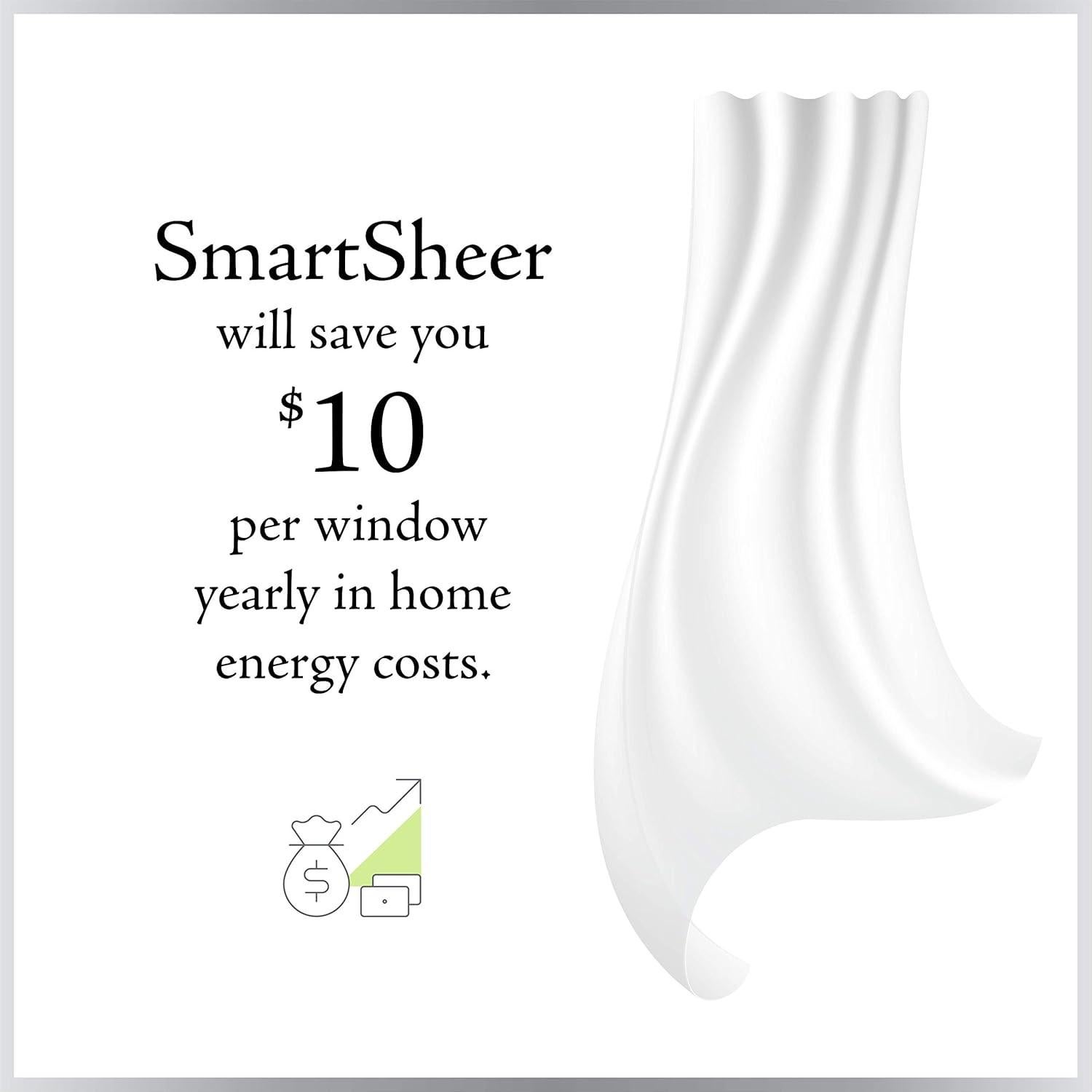 Cortina Sheer SmartSheer Marfil 84x59 cm Bolsillo para Varilla