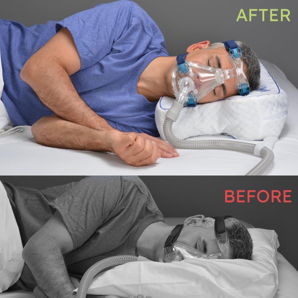 Almohada CPAPMax 2-en-1 Contour - Soporte Ajustable y Fresco