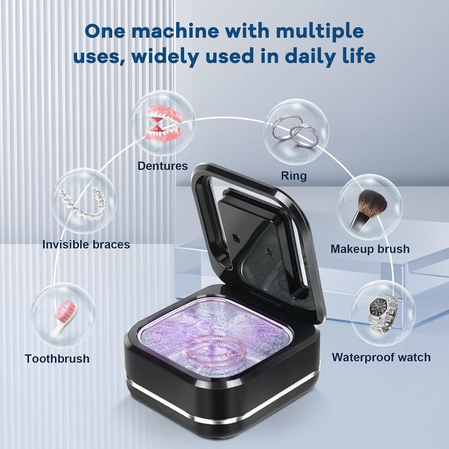 Limpiador Ultrasónico Gcdaxour para Dentaduras 42kHz 2 Modos