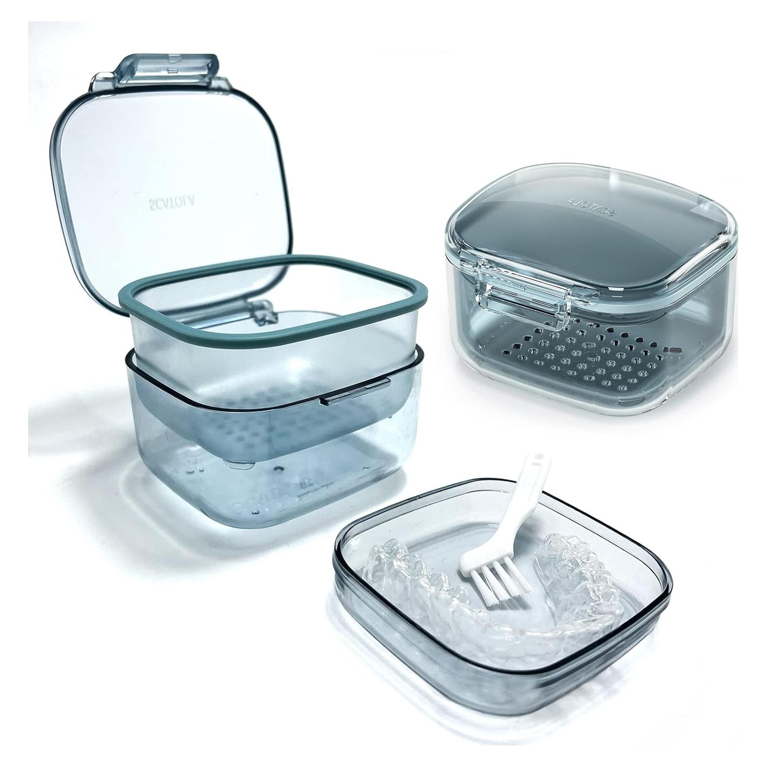 Estuche para Dentaduras Wowotow Azul 8x5.3x8.5cm